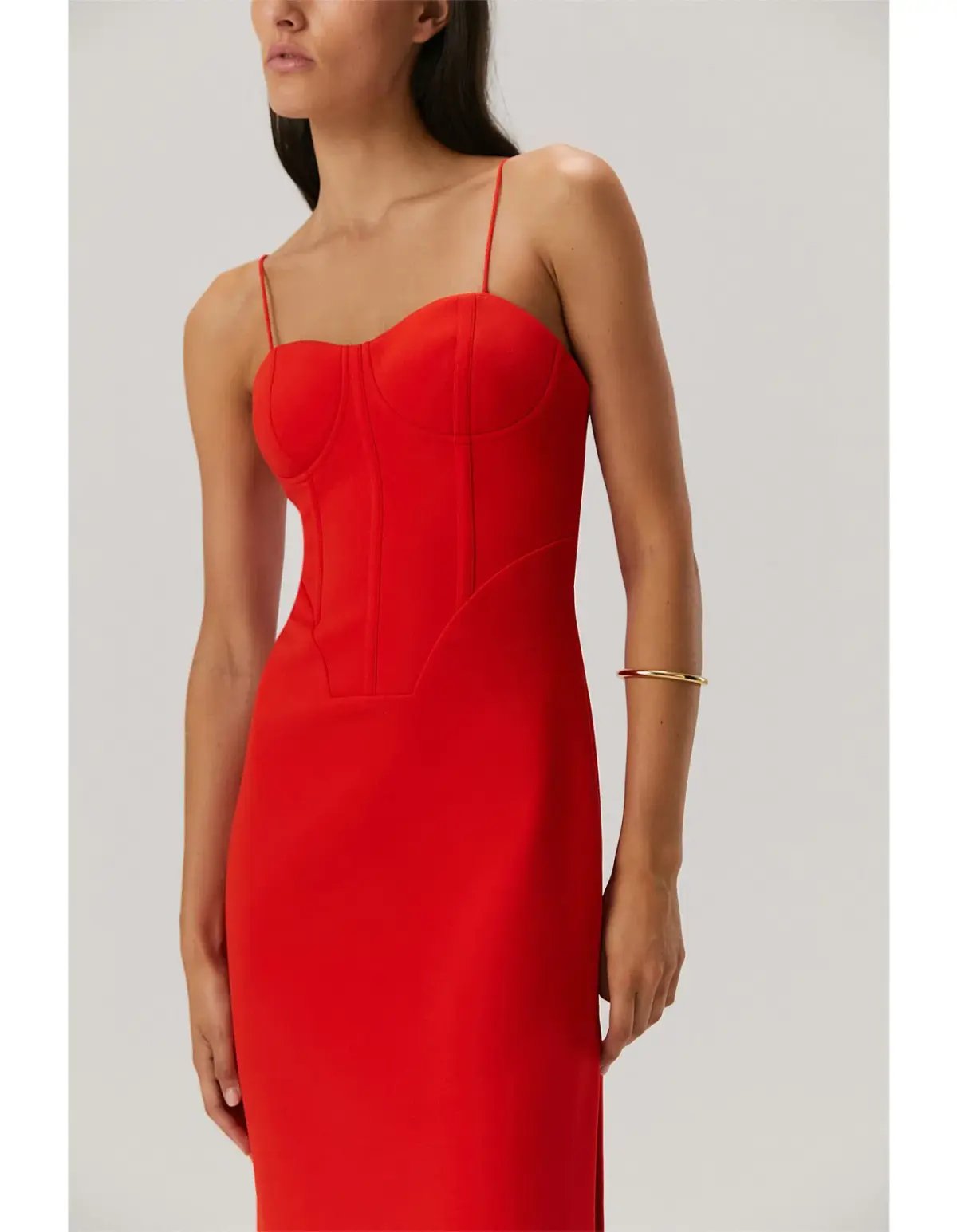 Misha Formal Dress Red Size 6 photo 4
