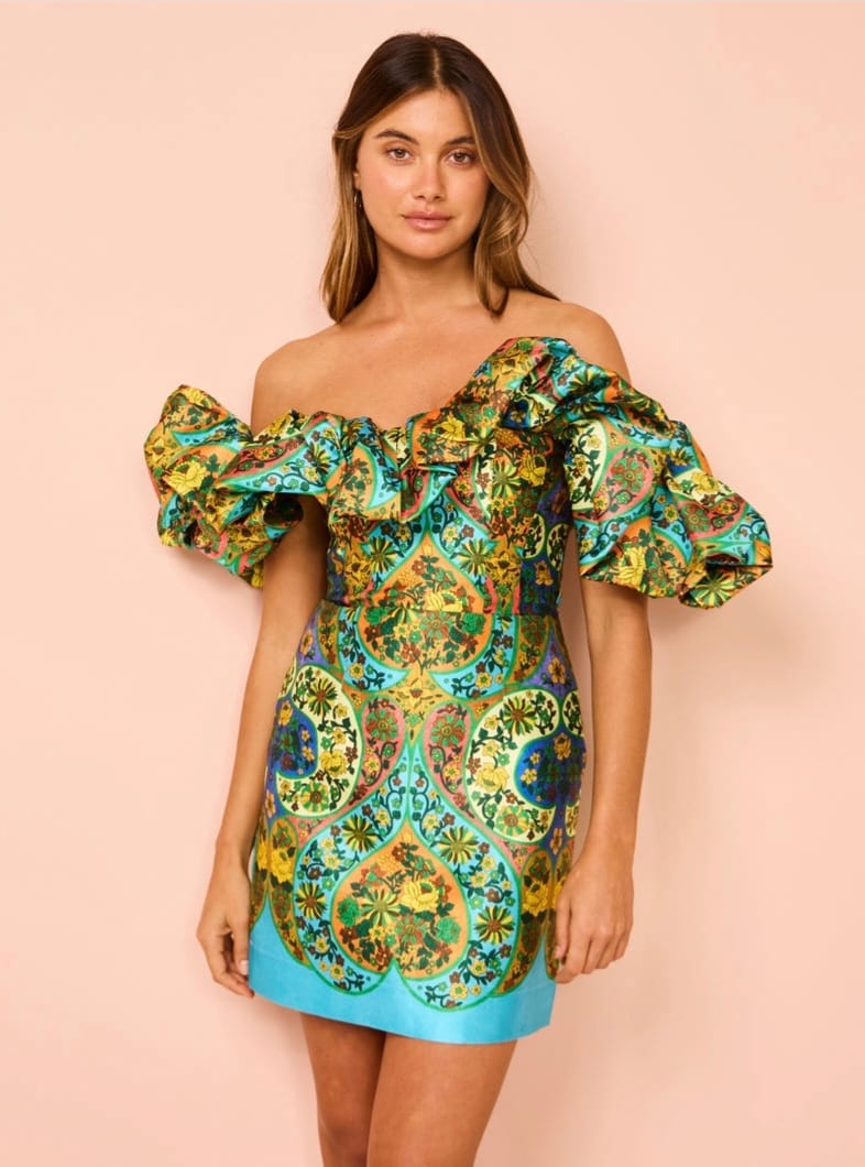 ALEMAIS SOFIE OFF SHOULDER DRESS photo 6