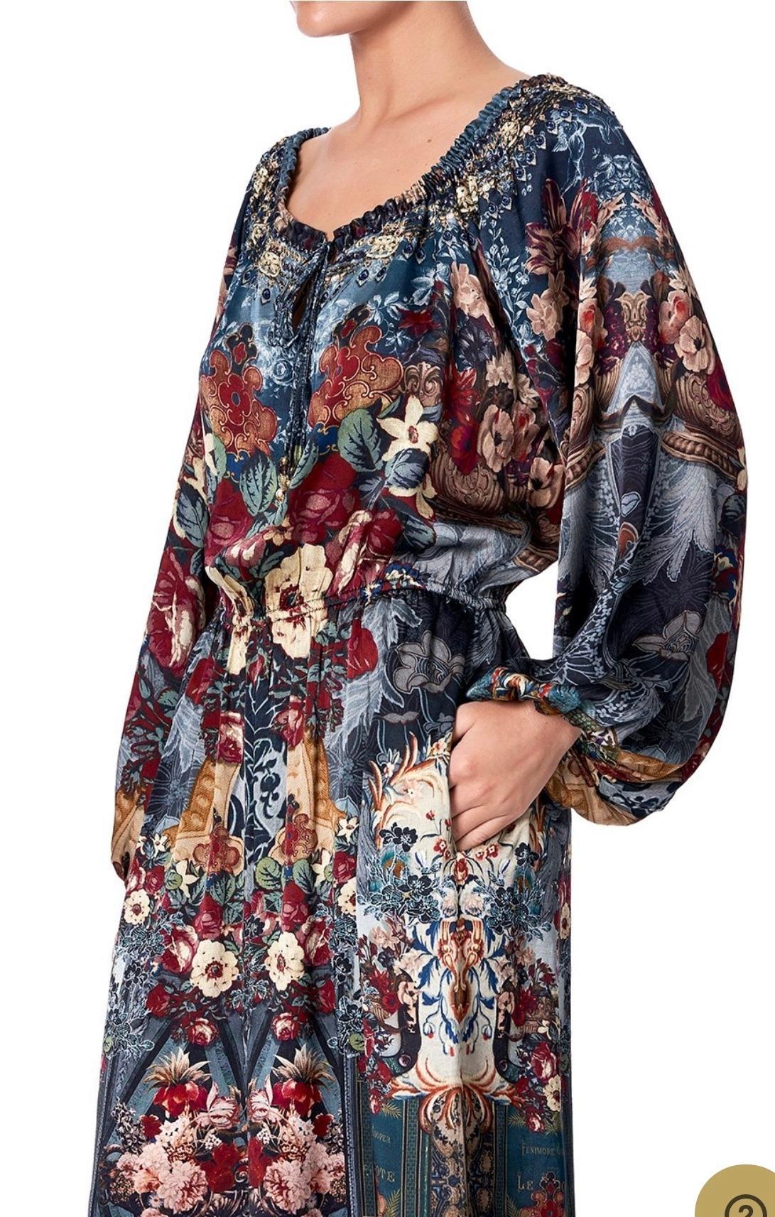 Camilla Hotel Boheme Jumpsuit with Blouson Sleeve Print Size L photo 3