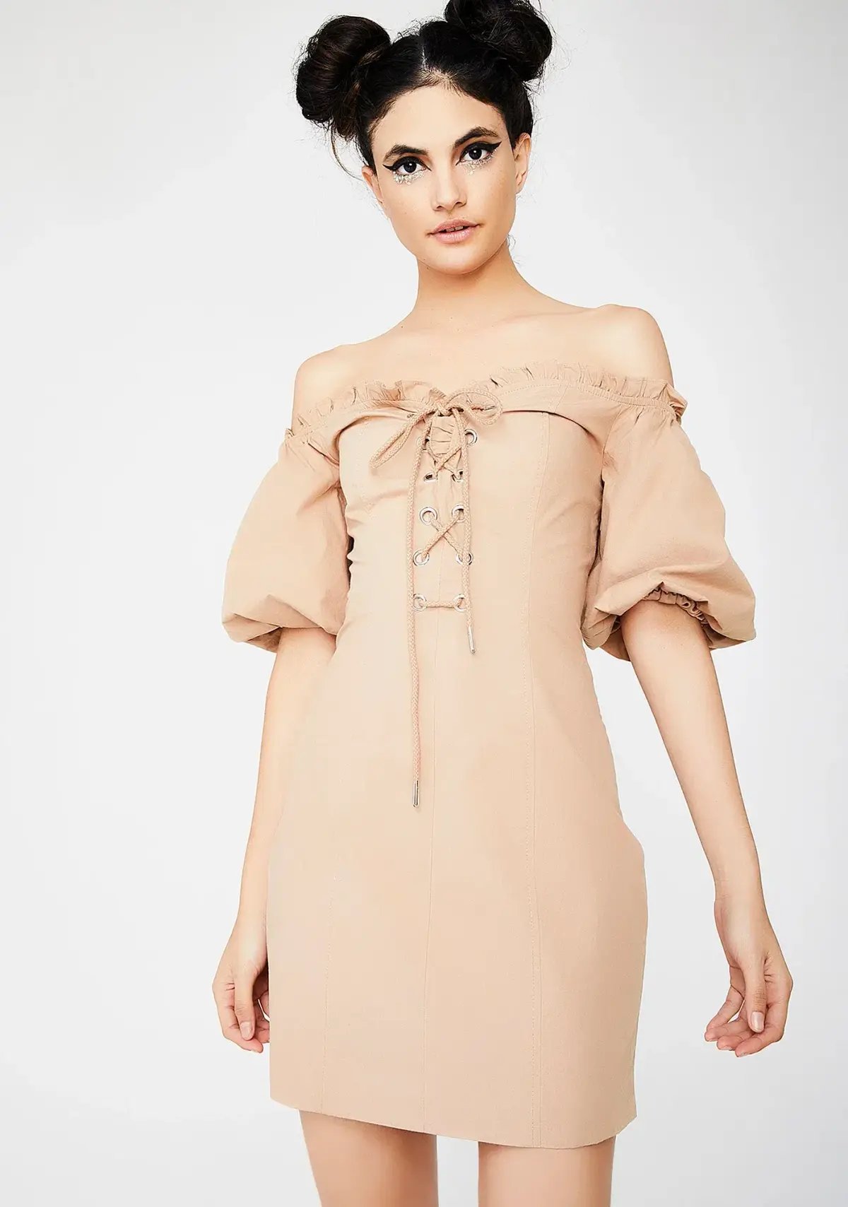 I Am Gia Alya Dress Brown Size 8 photo 4