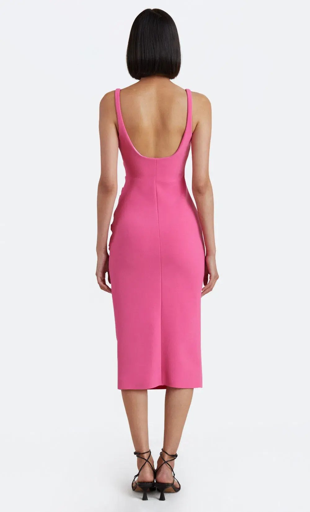 Bec & Bridge Karina Tuck Midi Dress Pink Size 8 / S photo 2
