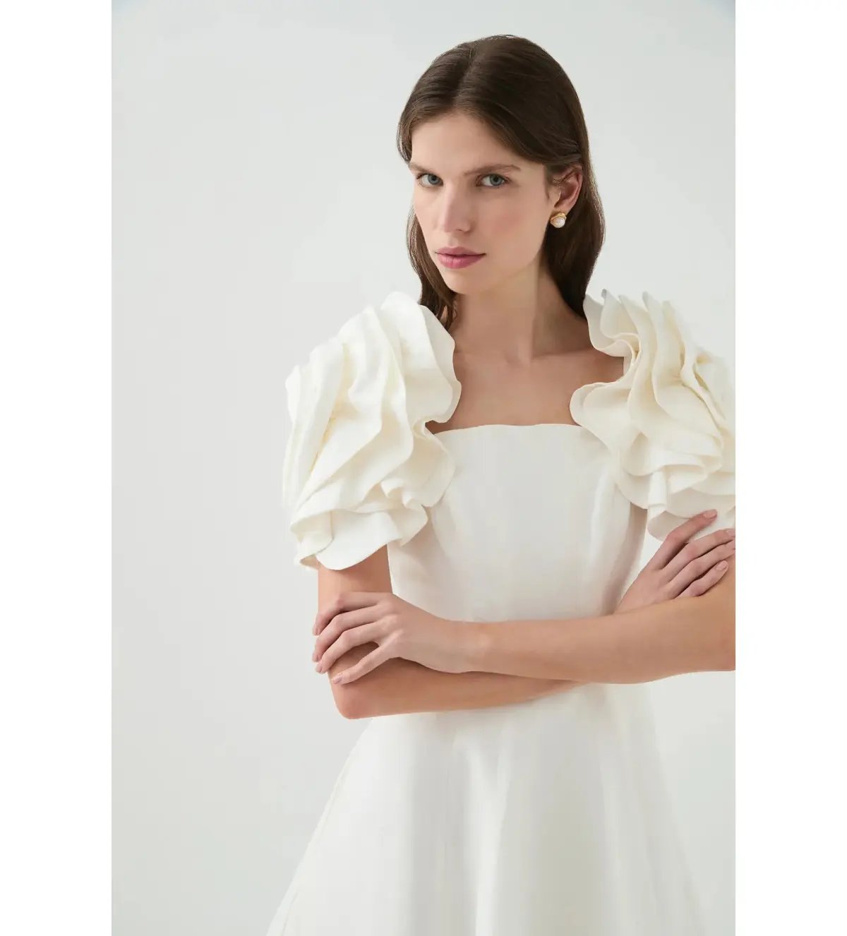 Aje Twyla Mini Dress Ivory Size AU 8 photo 5
