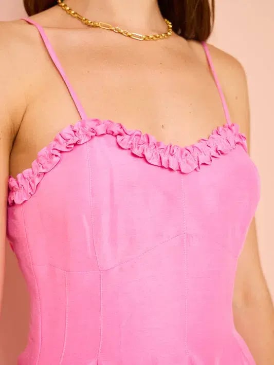 Aston Studio Raquel Dress In Candy Silk Size 12 photo 4