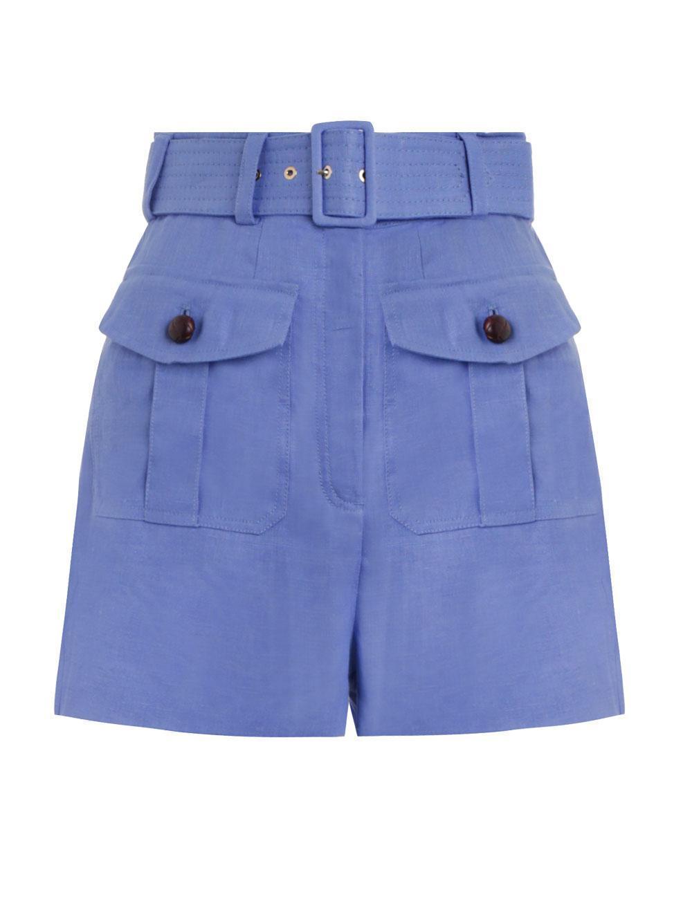 Zimmermann Corsage Safari Short Jacaranda Blue Size 0 / AU 8 photo 4