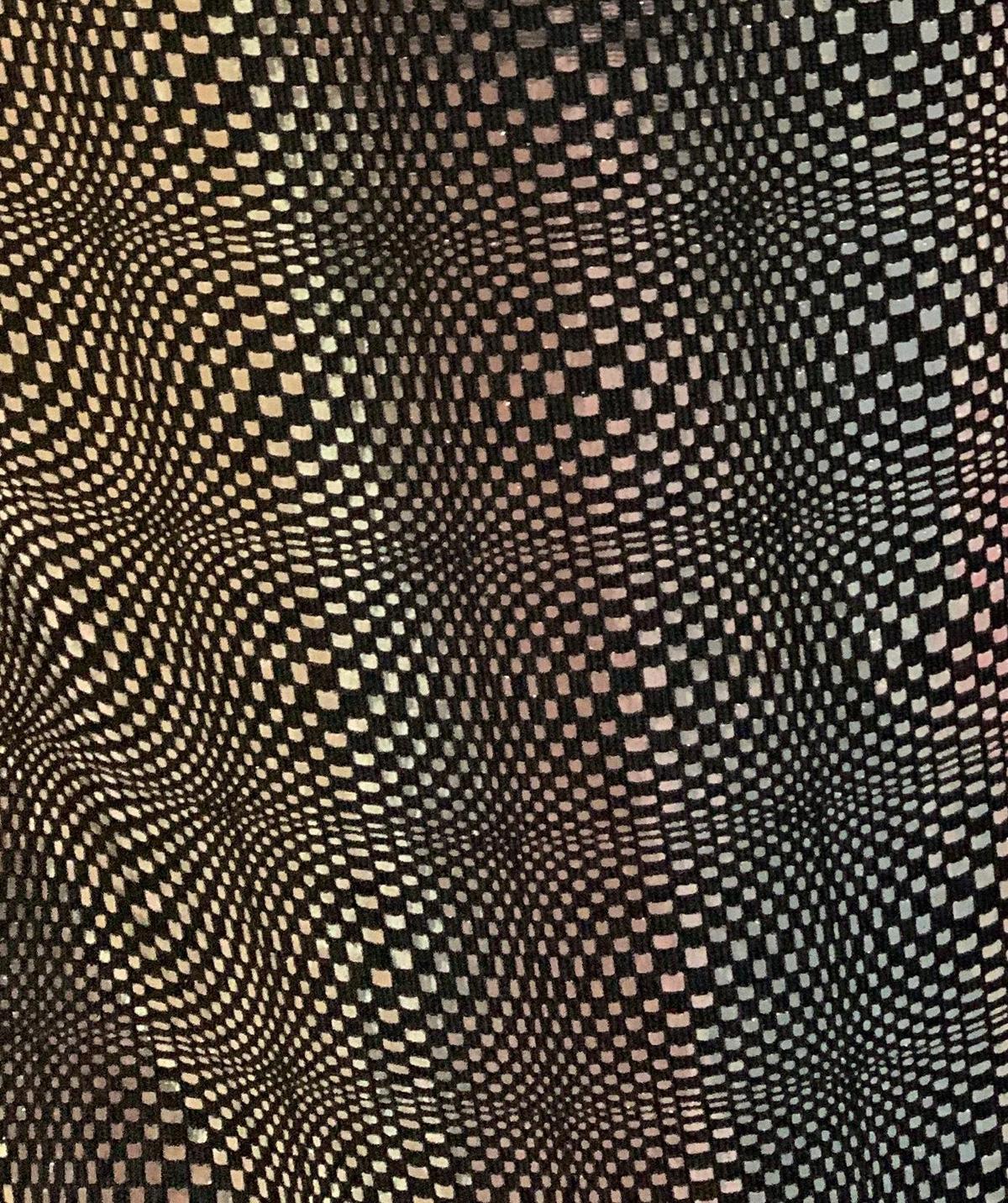 Valentino black and silver geometric mini dress photo 4