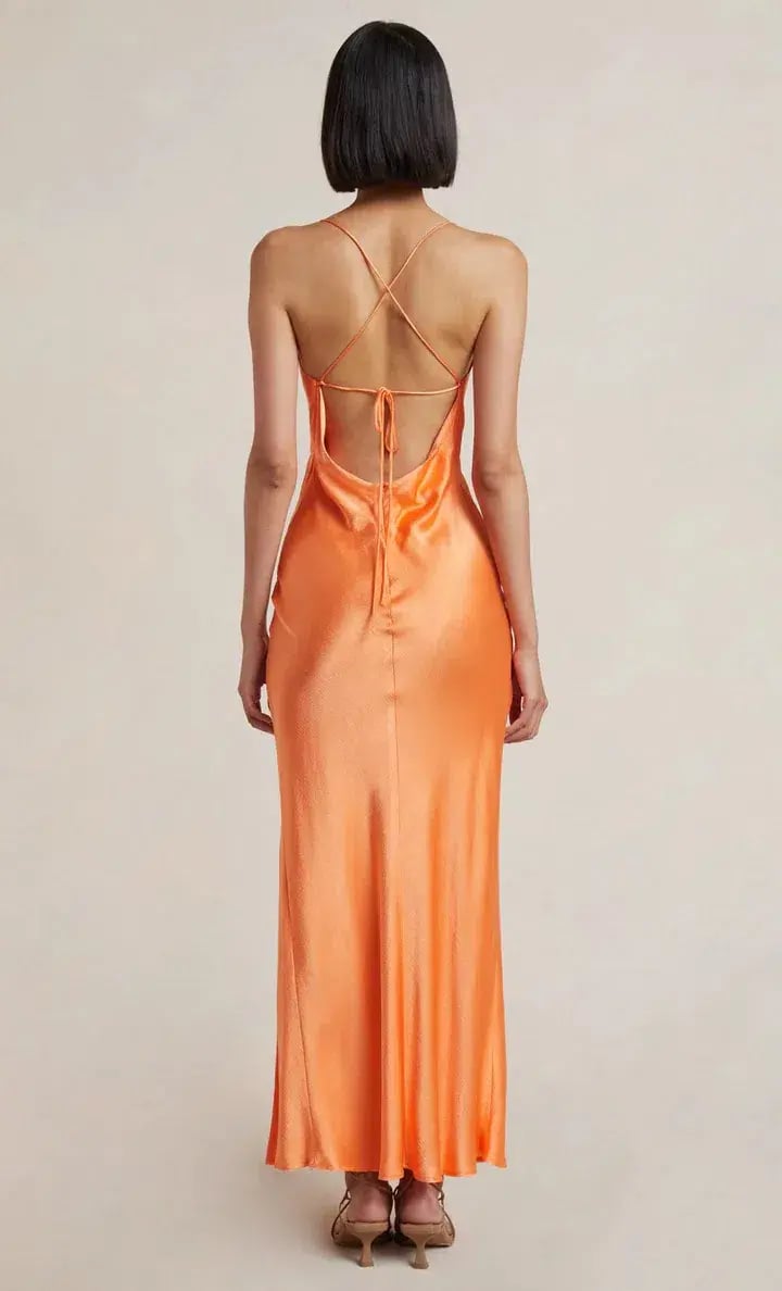 Bec & Bridge Annika Cowl Gown Sorbet Size 8 photo 3