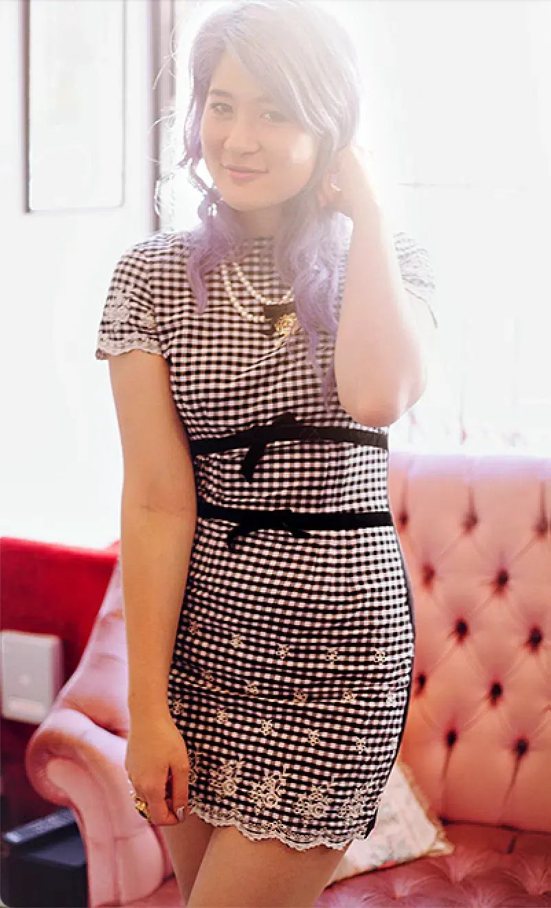 Wheels & Dollbaby Gingham Picnic Mini Dress Size M / AU 10 photo 4
