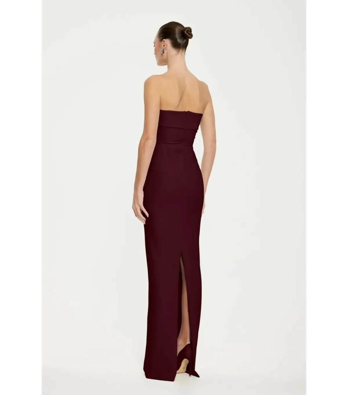 Effie Kats Monroe Maxi Gown in Wine Size AU 6 photo 3
