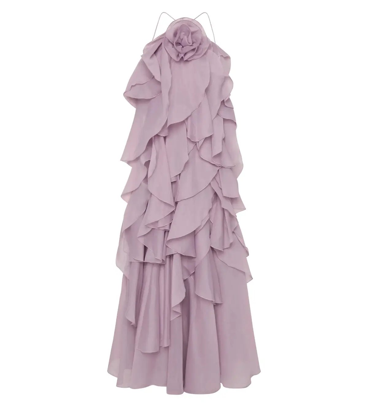 Aje Pandorea Layered Maxi Dress in Lilac Size AU 6 photo 2