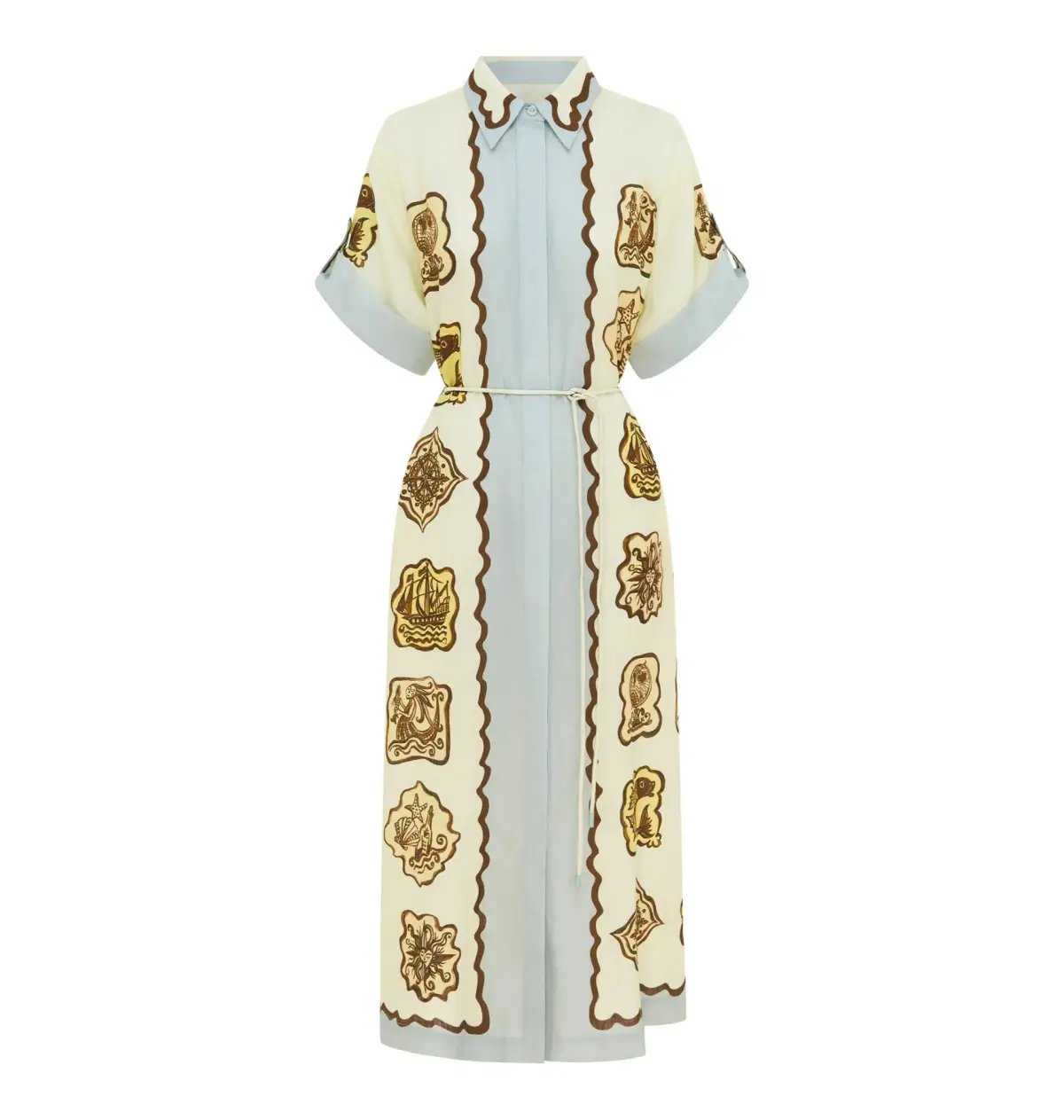 Alemais Relic Shirtdress Print Size AU 16 photo 5
