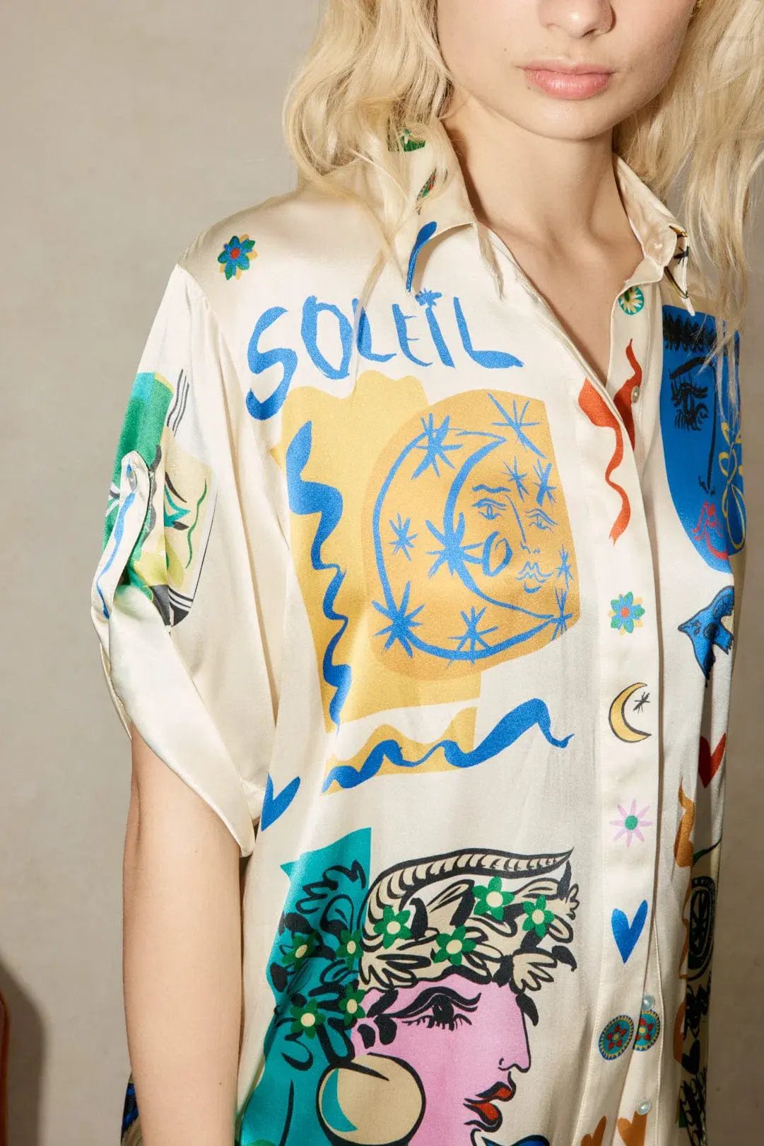 Alemais Soleil Oversized Shirt and Ruffle Skirt Set Print Size 14 photo 5