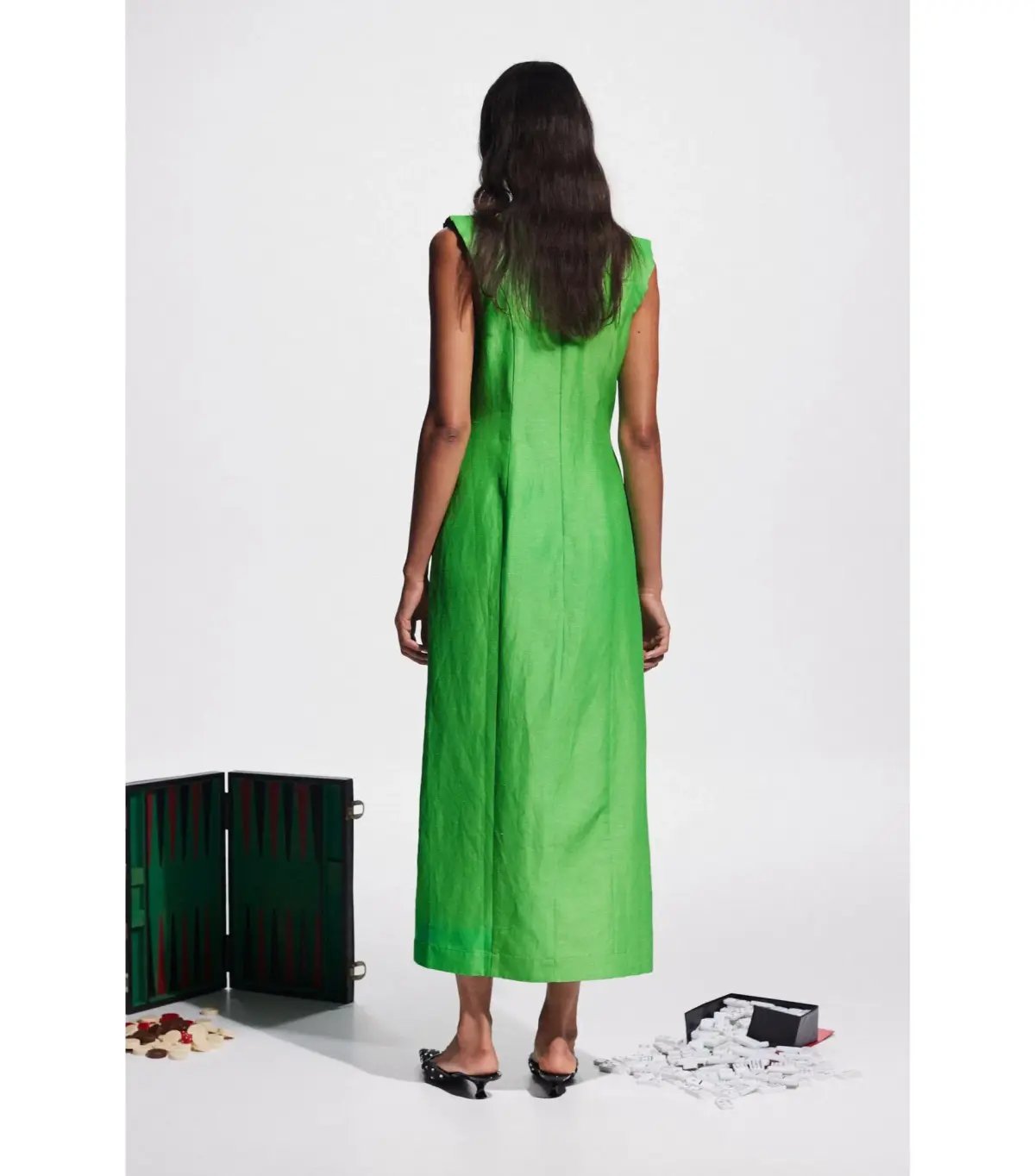 Alemais Dazzle Midi Dress Green Size AU 12 photo 2