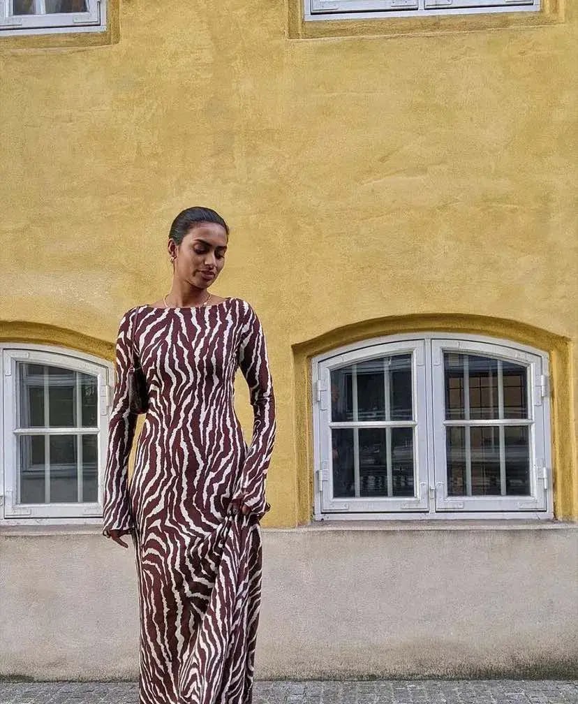 Realisation Par The Gia Maxi Dress Animal Print Size 10 photo 6