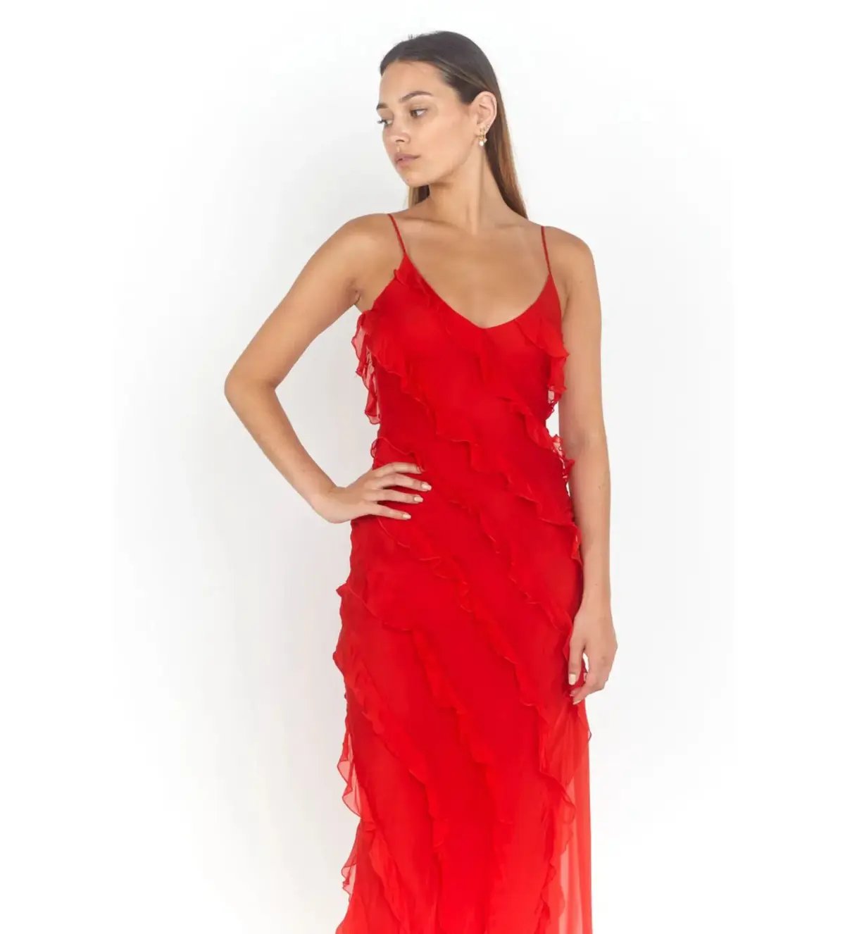 Rat & Boa Cecilia Dress in Red Size 10 photo 4