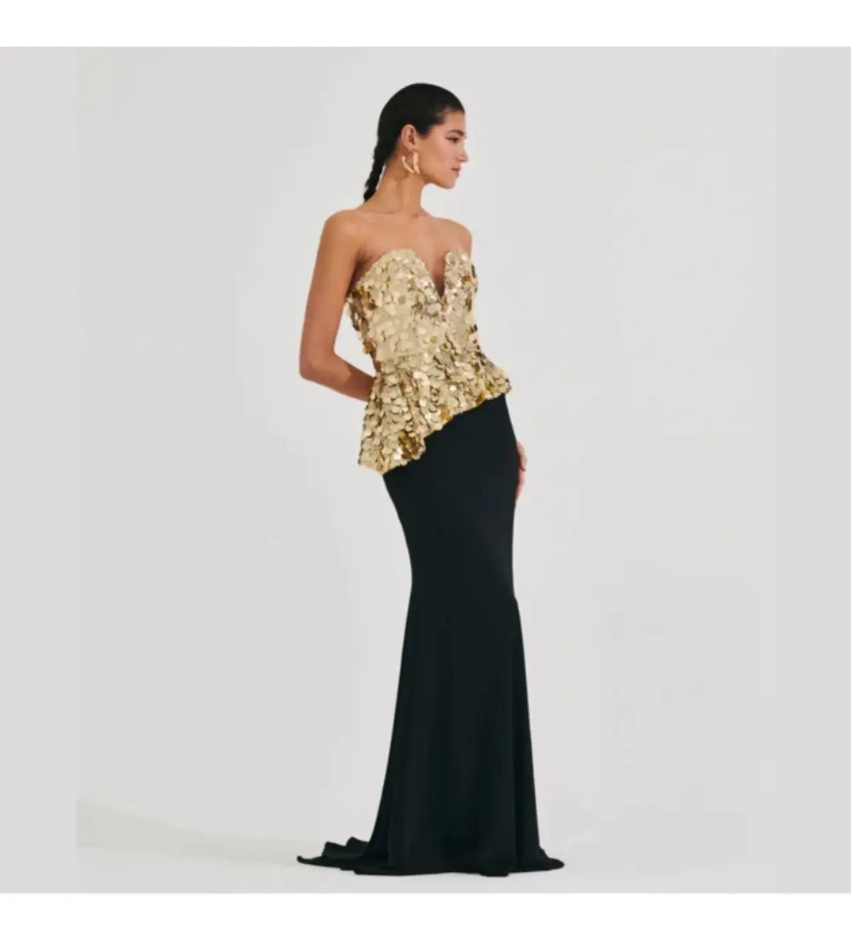 Meraki Official Mirror Jersey Gown Gold Size AU 6 photo 2