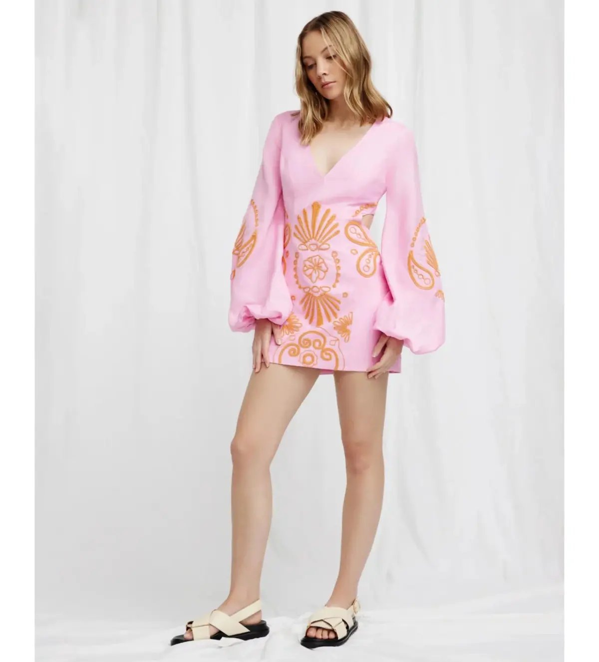 Significant Other Seren Mini Dress Pink Floral Size AU 10 photo 2