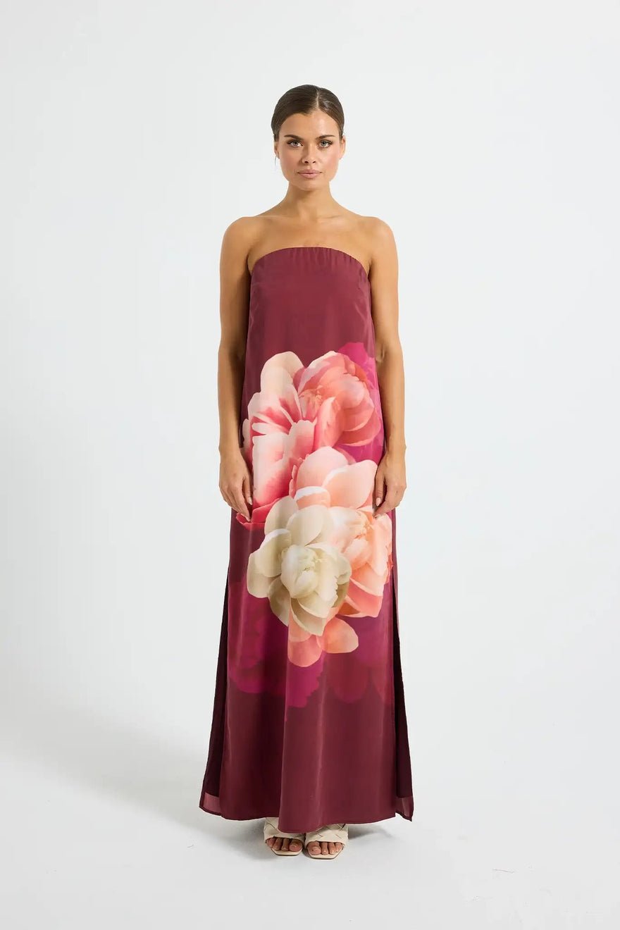 Pasduchas Romance Strapless Maxi Dress - Dark Cherry photo 4
