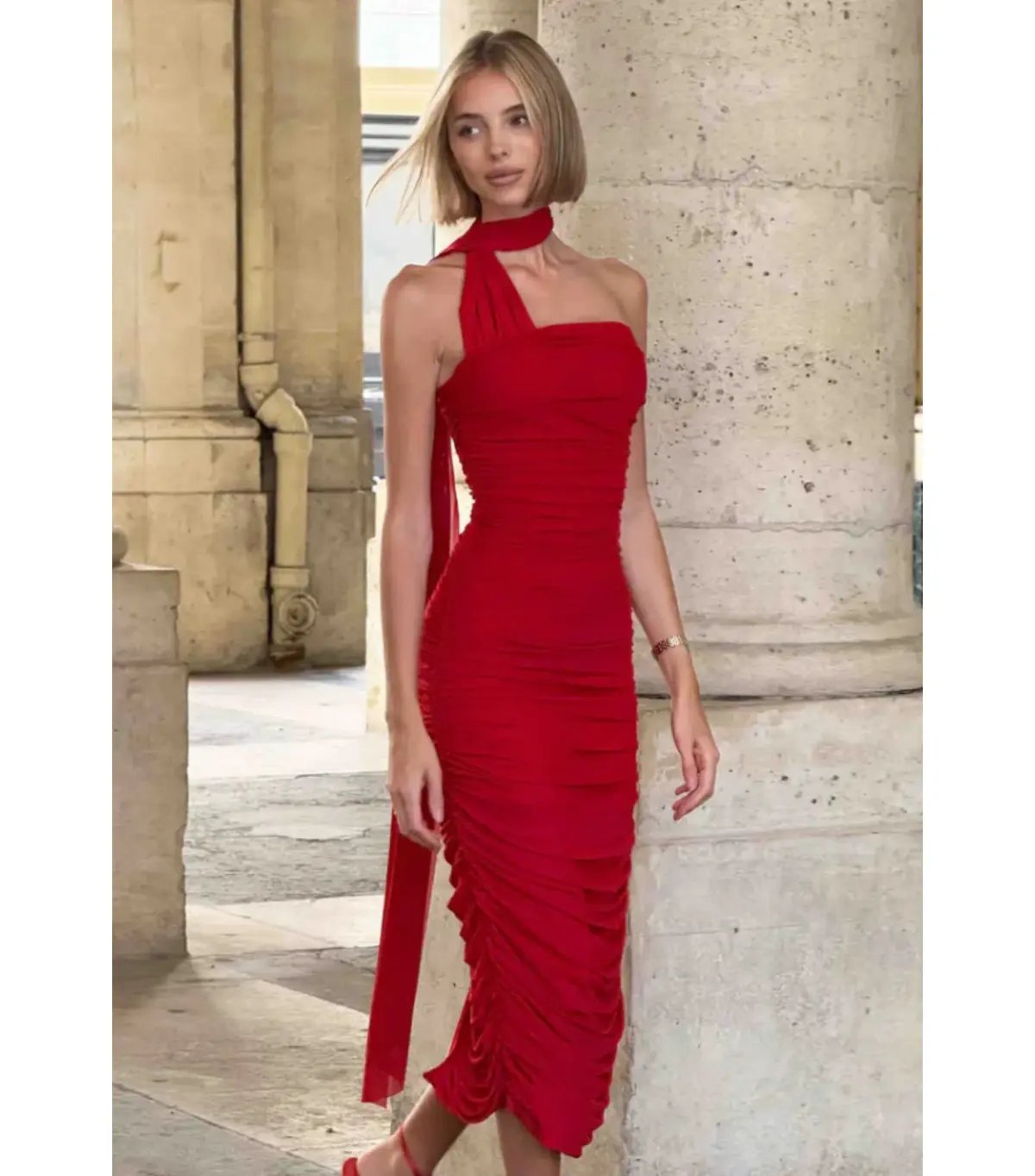 Elliatt Darya Maxi Dress Red Size AU 10 photo 7