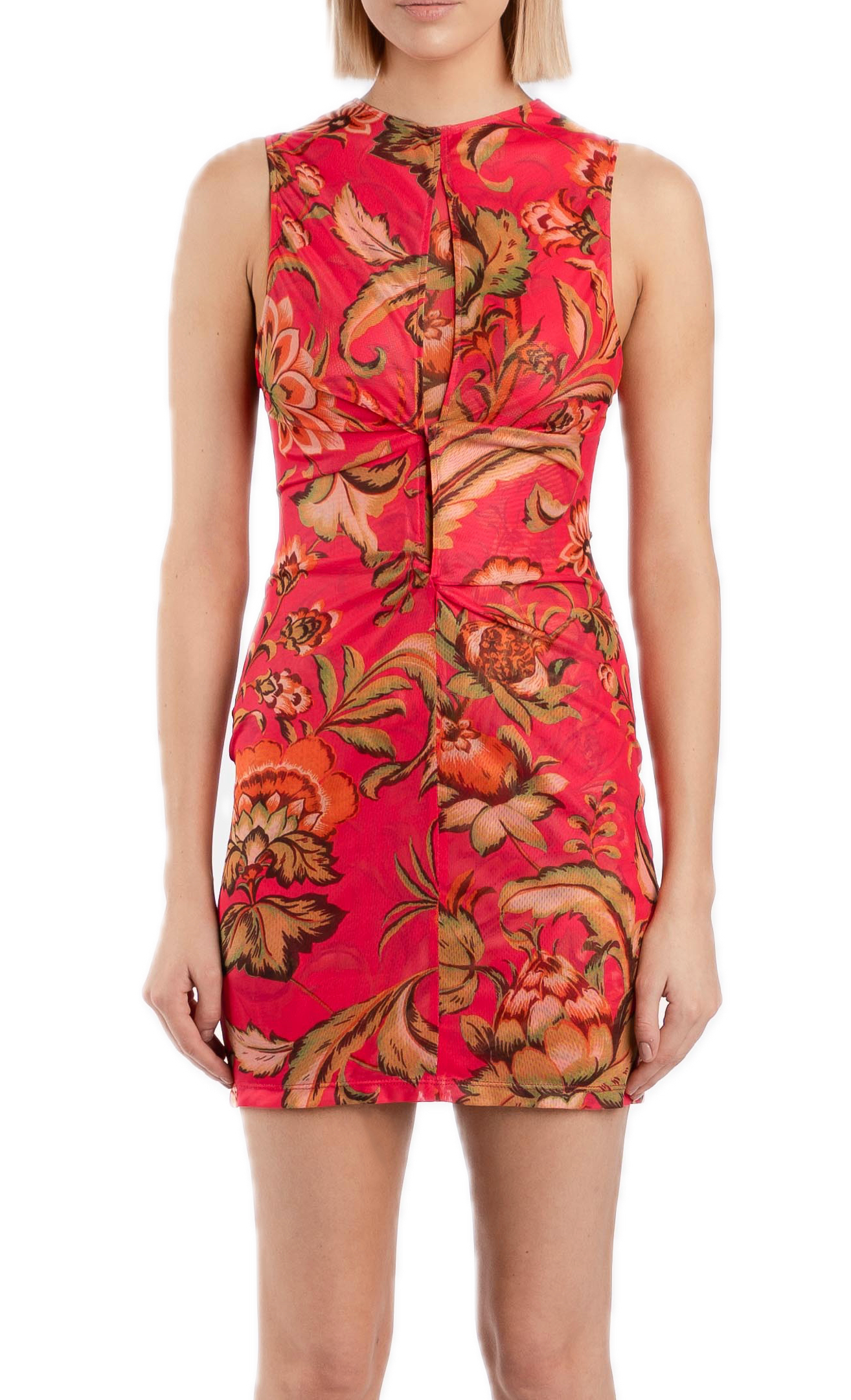 ONE FELL SWOOP MALAH MINI DRESS - PINK PARROT photo 3