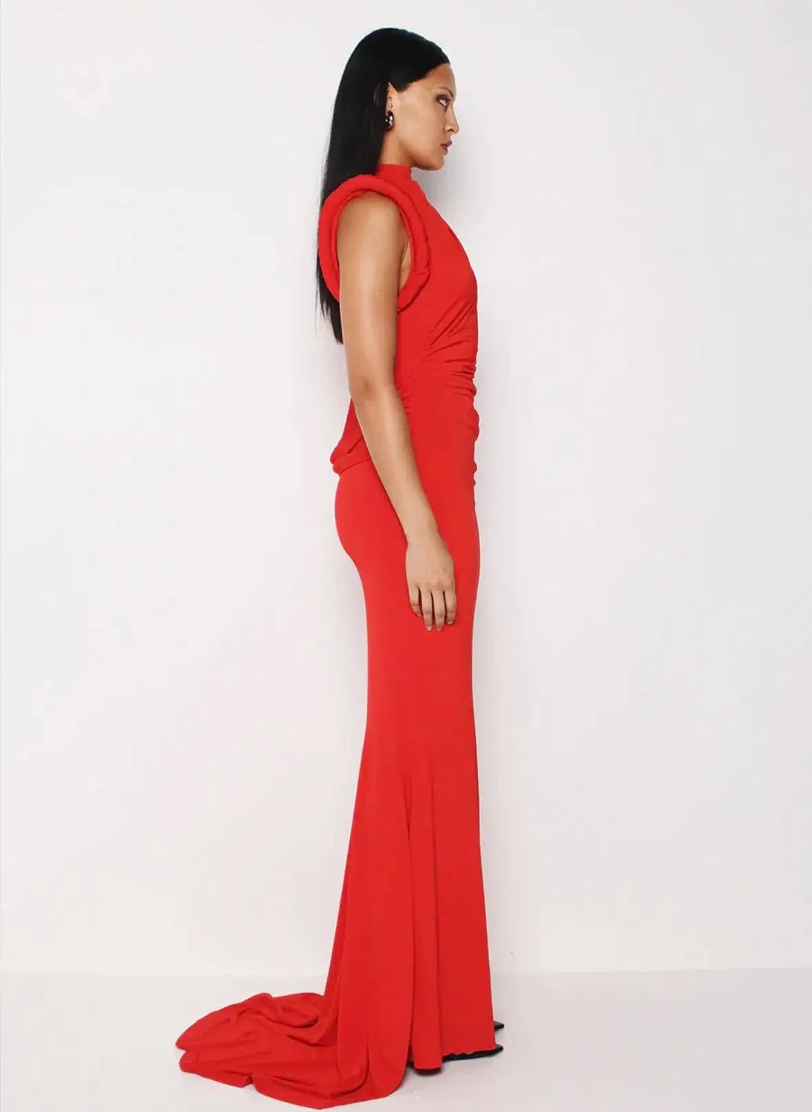KOURH NEON MAXI DRESS RED XL photo 3