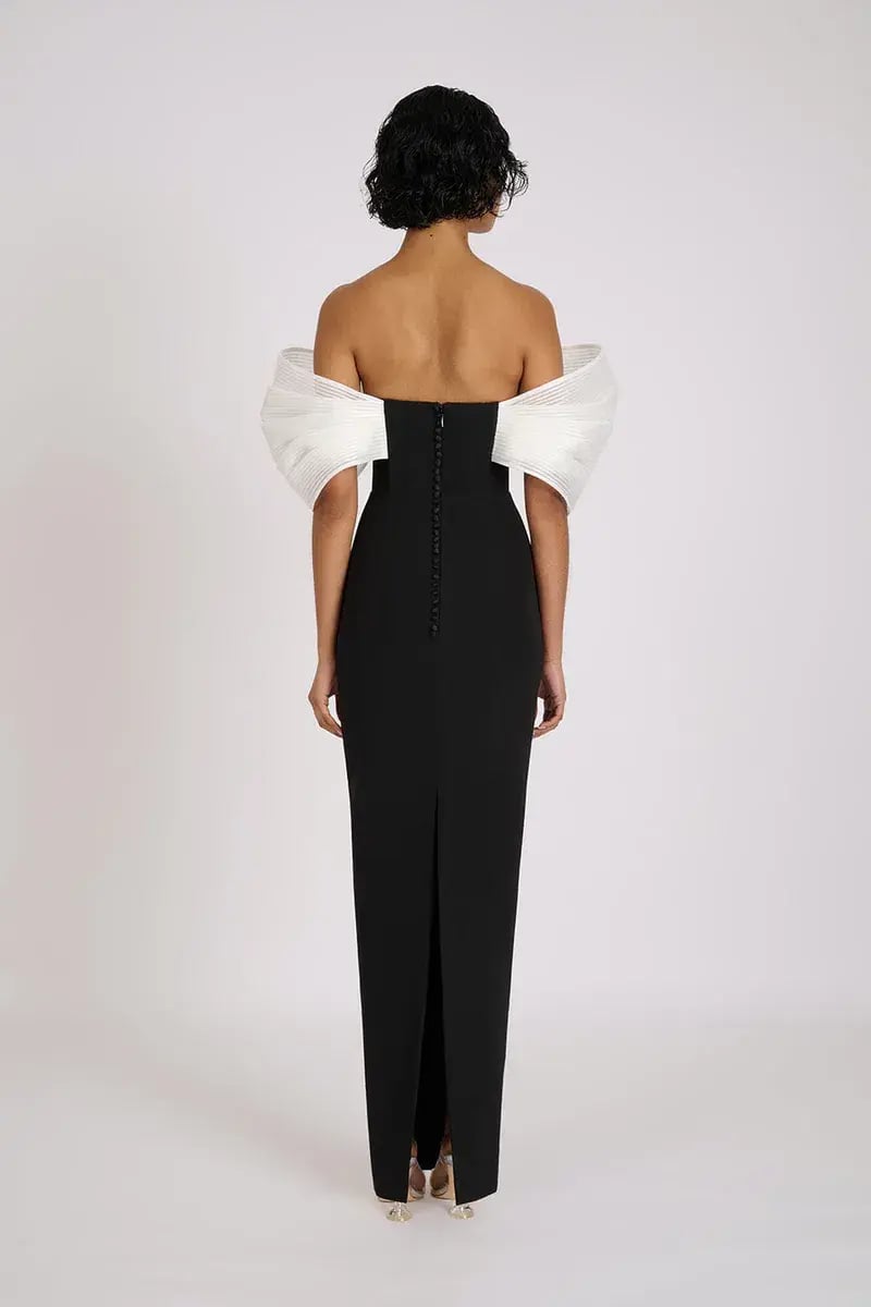 Eliya the Label Drew Gown Black Size S/ AU 8 photo 3