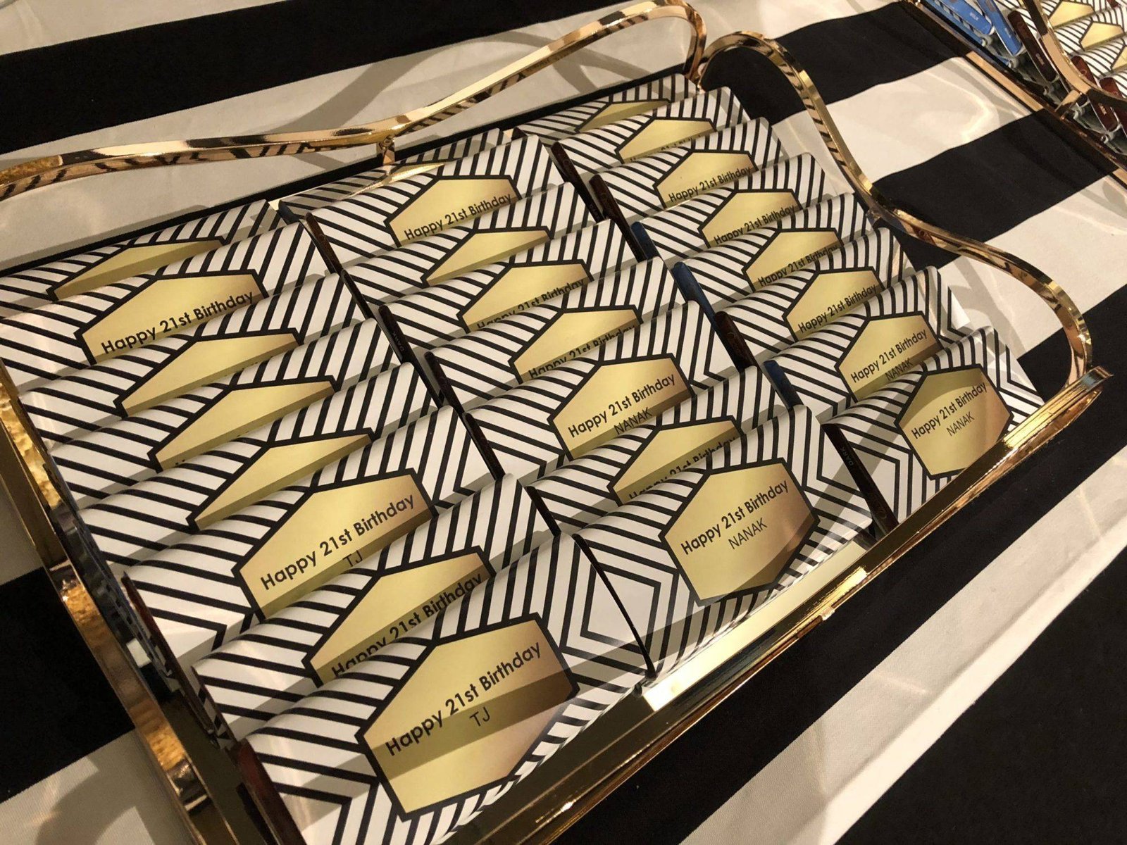 Gloss Gold Mirrored Trays photo 3