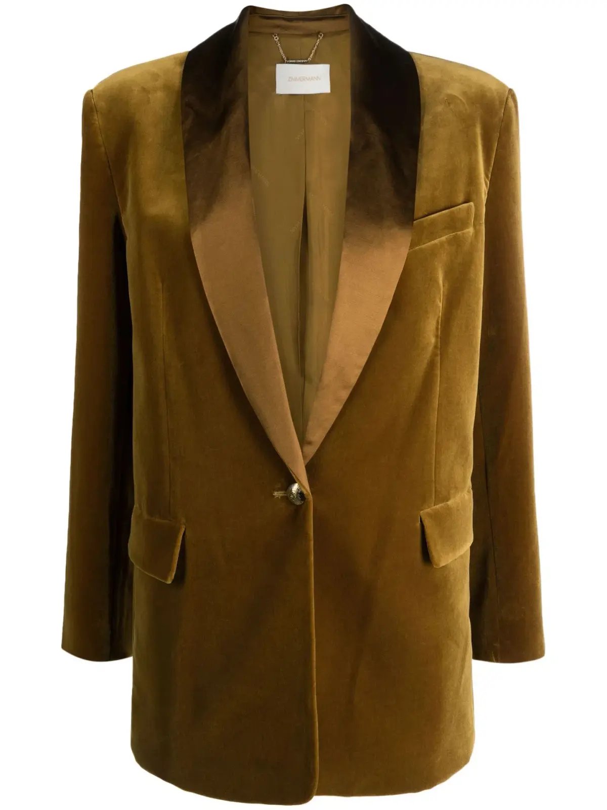 Zimmermann Lyrical Velvet Blazer and Mini Skirt Set Chartreuse Size 0 / AU 8 photo 3