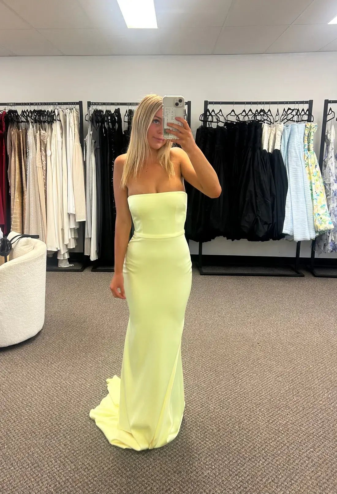 Alex Perry Cassidy Strapless Gown Lime Size 6 photo 6