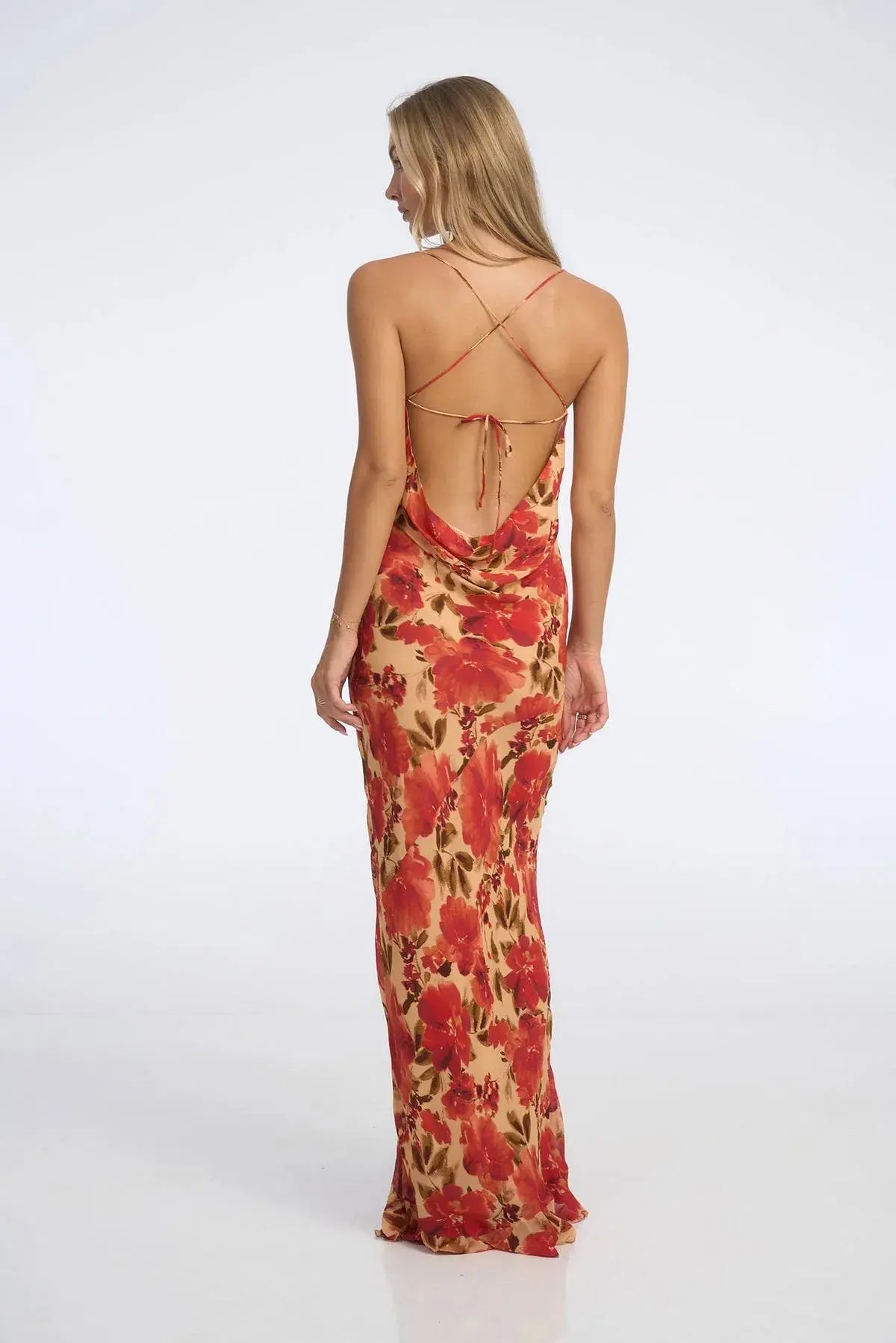 Isabelle Quinn Marta Maxi Dress in Camellia Floral Print Size AU 10 photo 2