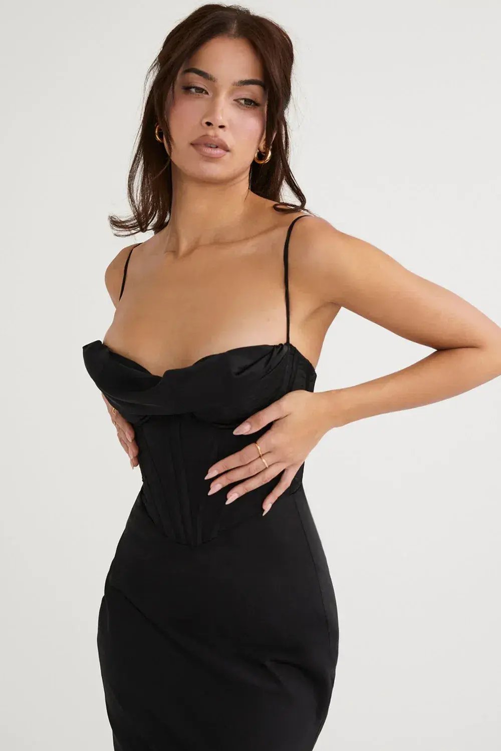 House Of CB Chairmane Corset Dress Black Size S / AU 8 photo 2
