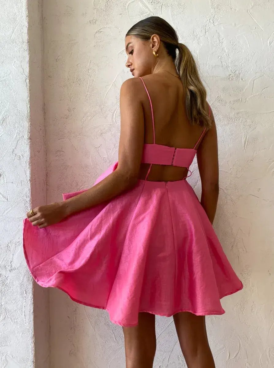 Helen O’connor Valentine Dress In Flamingo Pink Size AU 10 photo 6