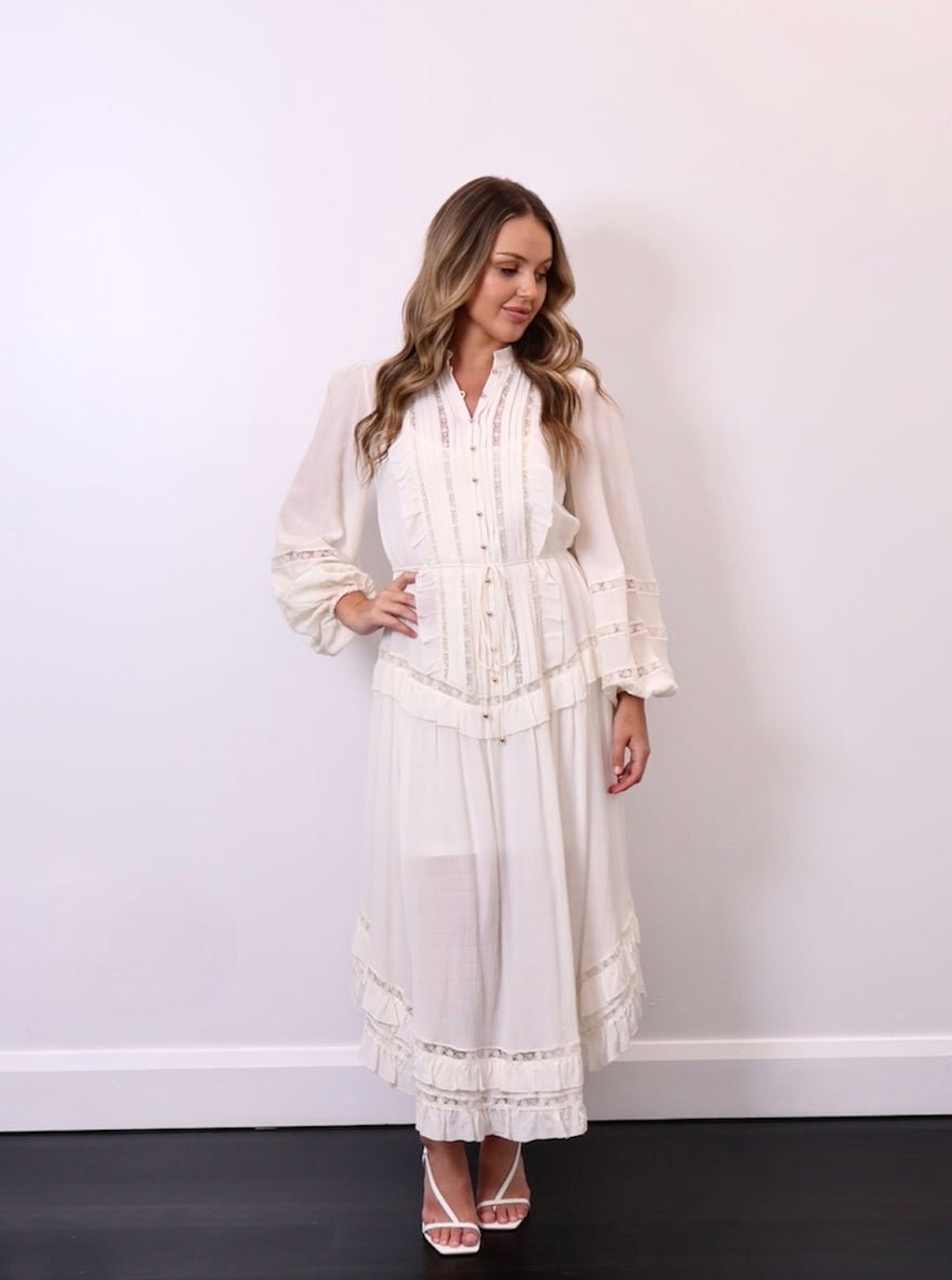 Zimmermann Whitewave Ivory Pin Tuck Dress photo 3