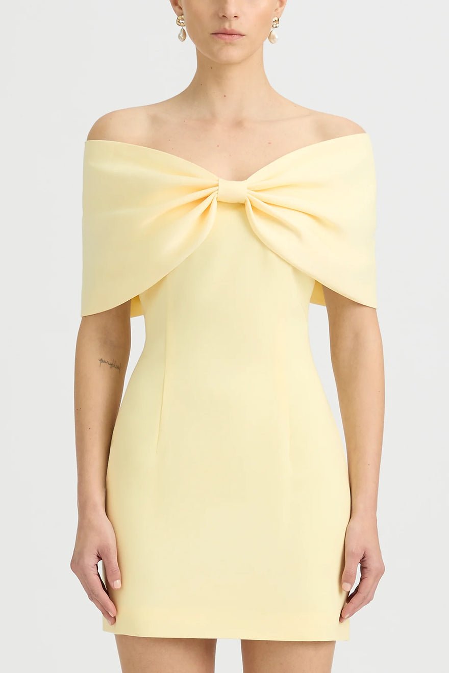 Sonya Belluno Mini Dress - Butter Yellow photo 2
