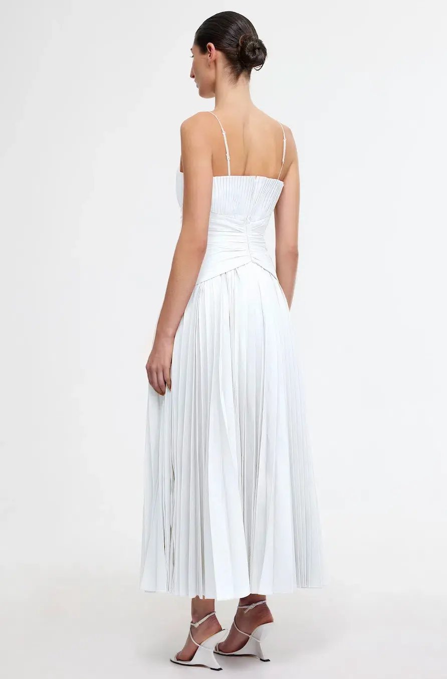 Acler Fairley Midi Dress Ivory Size 10 photo 3