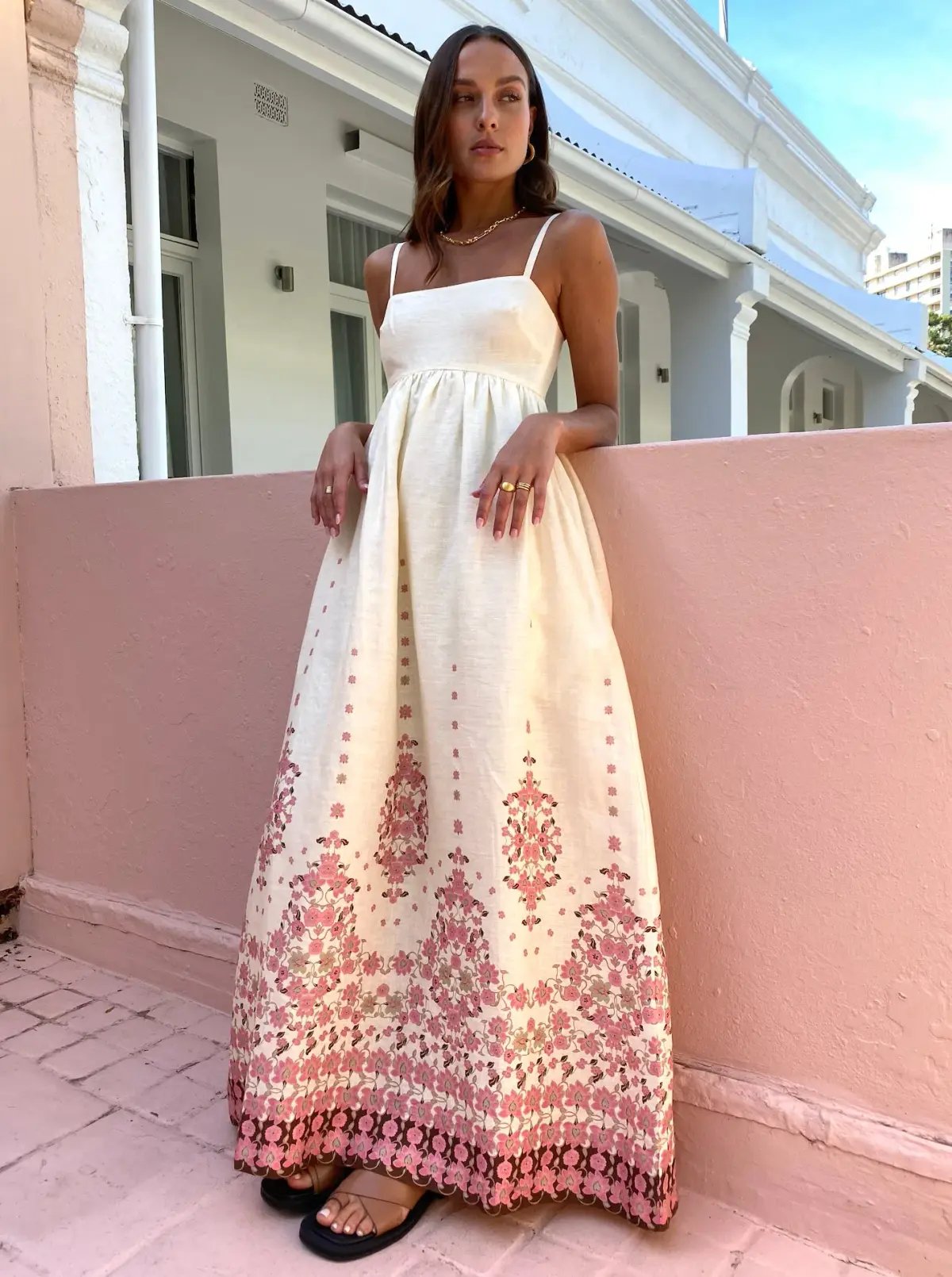Hansen and Gretel Akacia Maxi in Cream Empress Size 6 photo 2