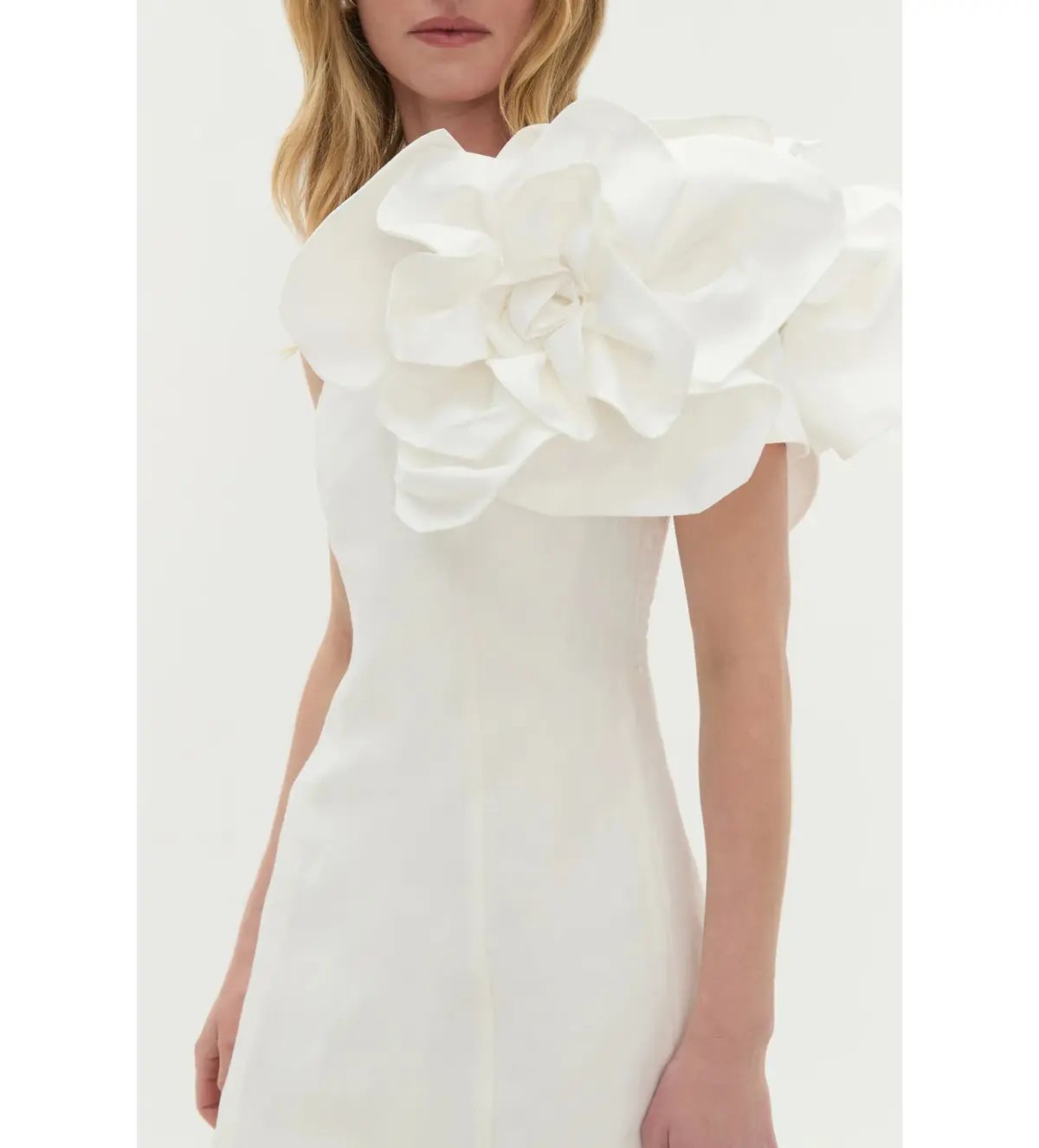 Aje Florence Mini Dress Ivory Size 14 photo 3