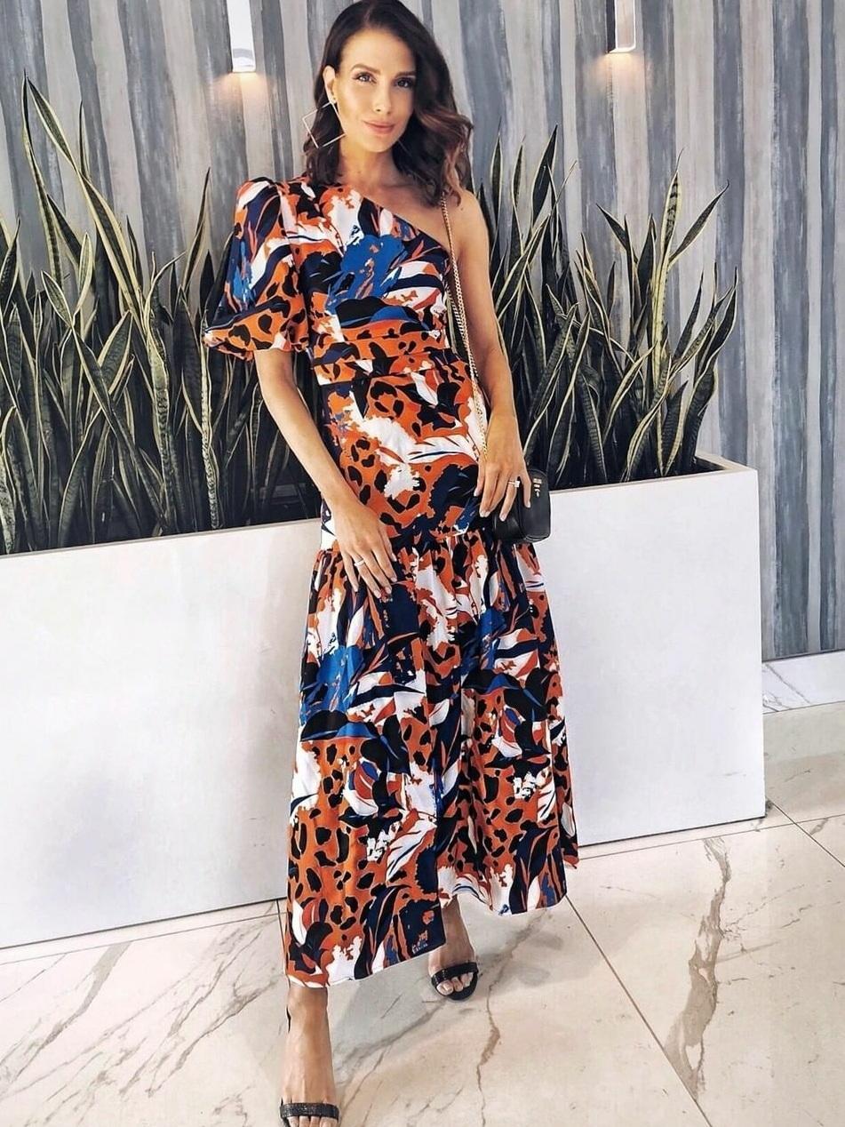 Mossmann Untamed Maxi Dress Print Size 8 photo 3