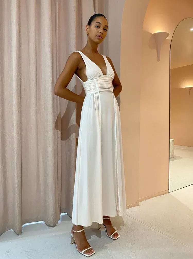 Bec & Bridge Gwen Maxi Dress in Shell Size 12 photo 2