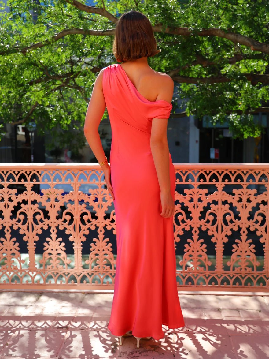 By Nicola Hailey One Shoulder Maxi Dress - Sherbet photo 2