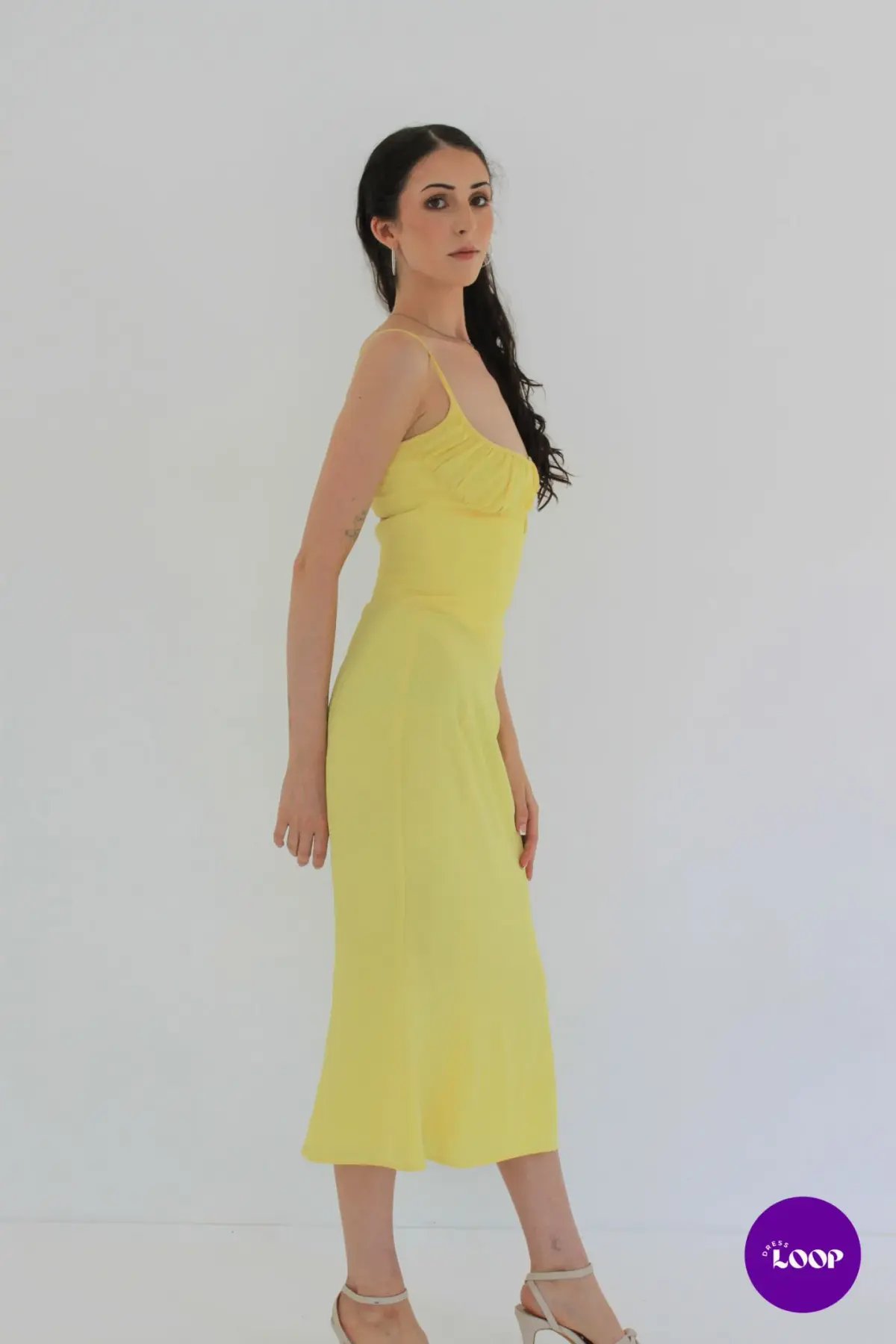 House Of Cb Soren Buttercup Cutout Midi Dress Size AU 8 photo 4