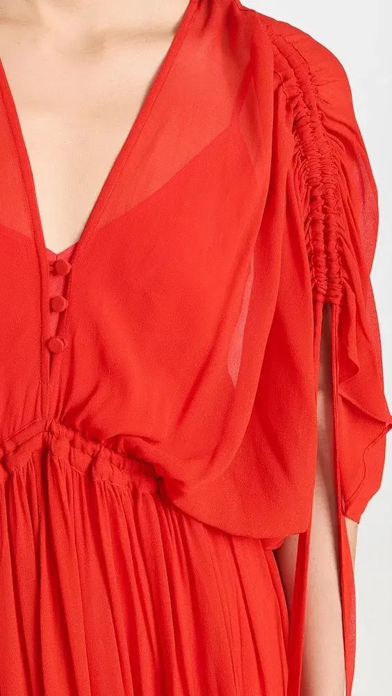 Lee Mathews Ines Dress Raspberry Size 10/M photo 2