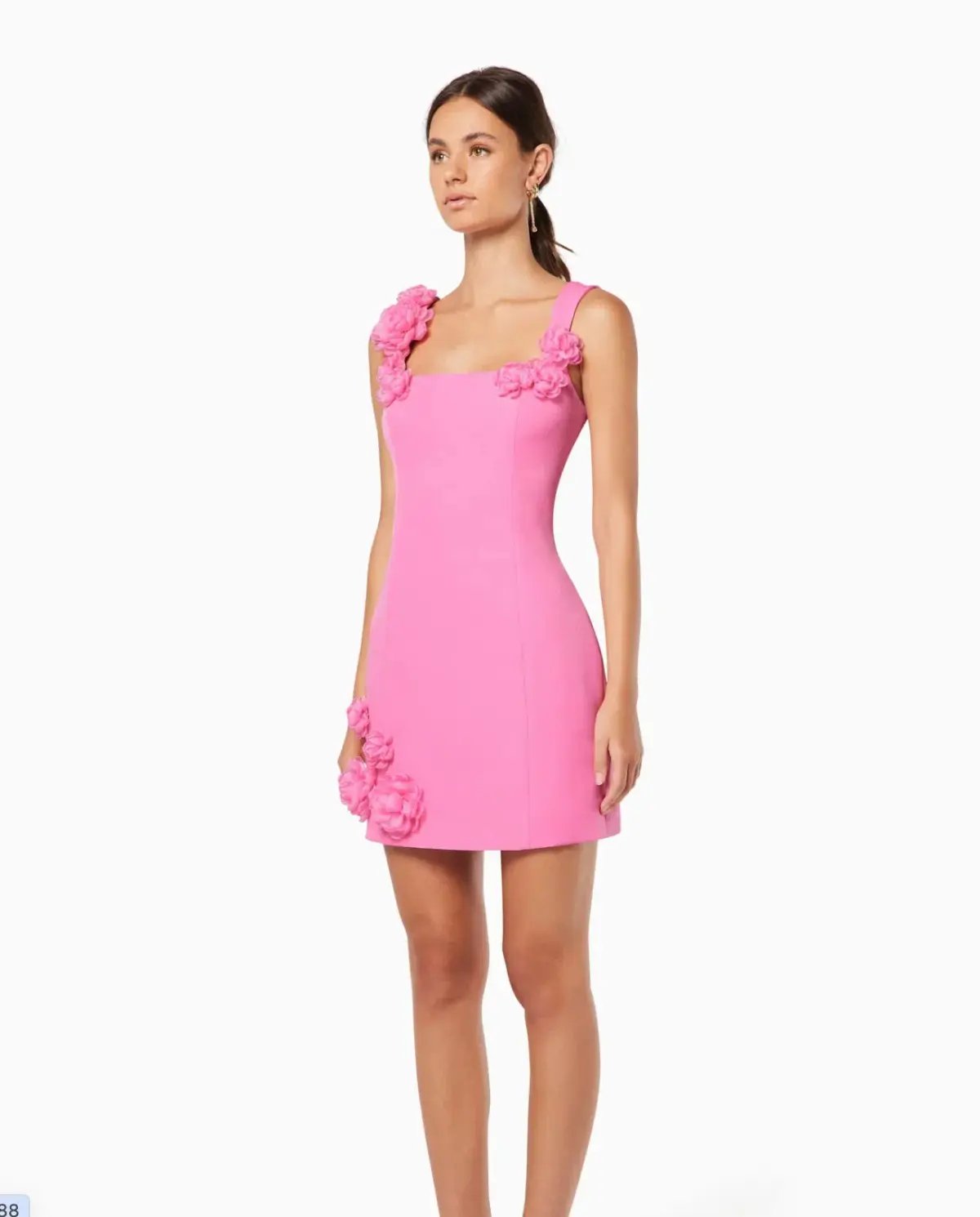 Elliatt Trompe 3D Floral Mini Dress Pink Size S / AU 8 photo 2