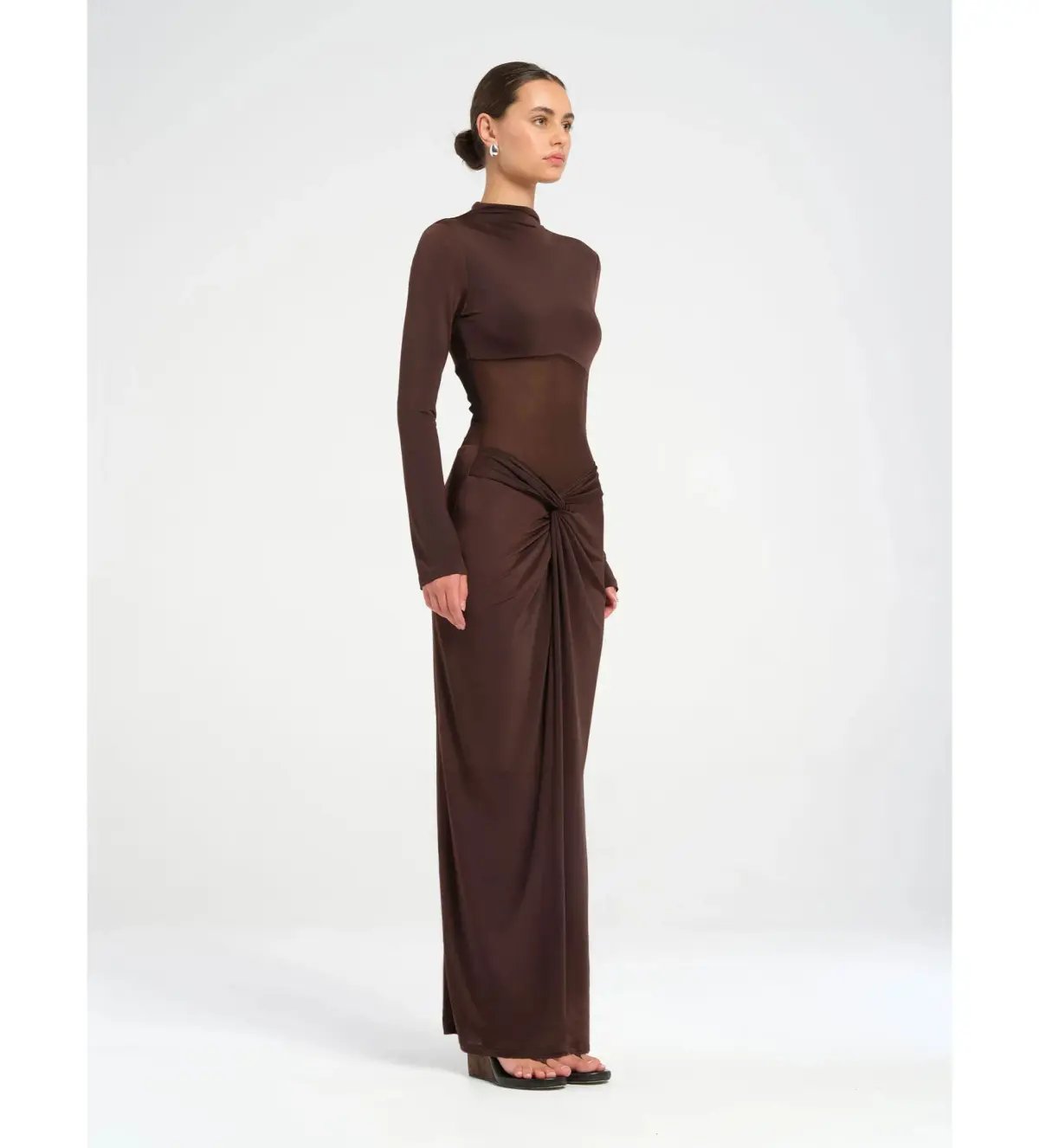 Benni Dora Maxi Dress in Chocolate Size S / AU 8 photo 2