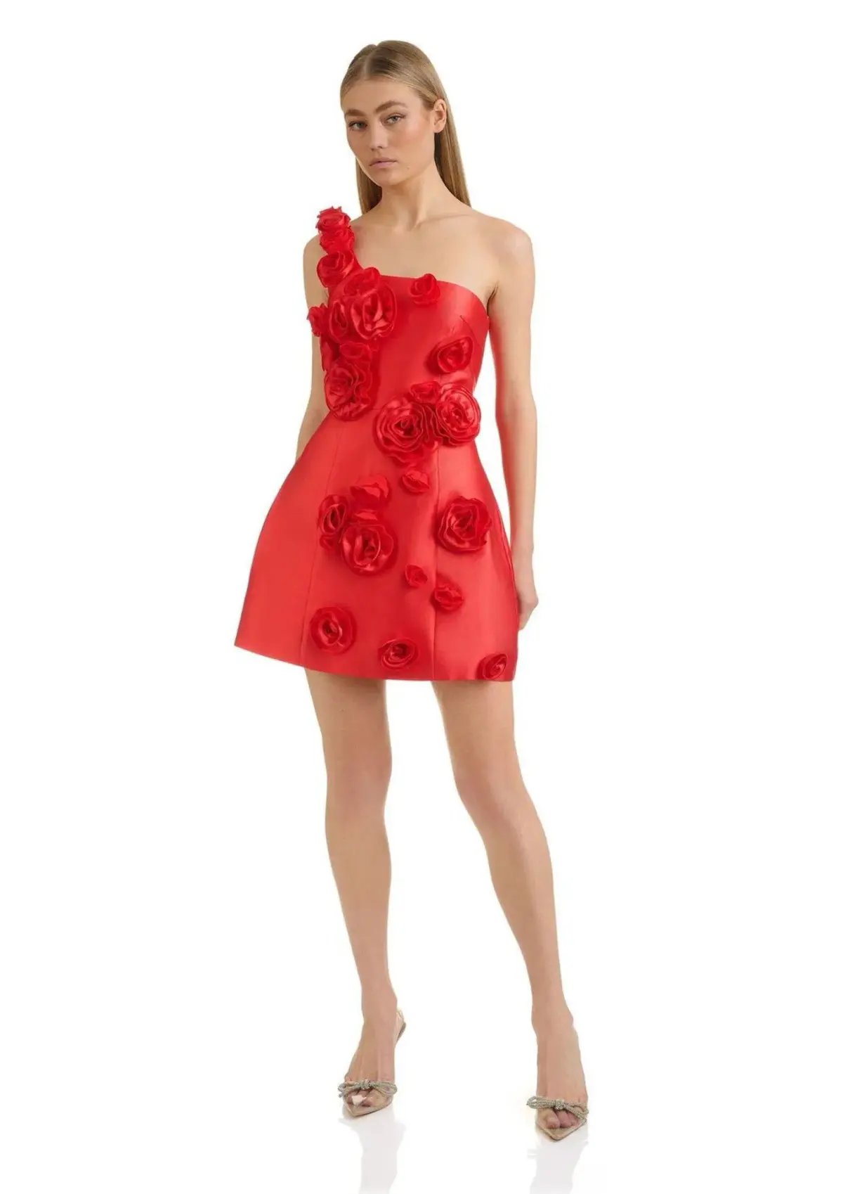 Eliya The Label - Amara Mini Dress - Red Size 14 photo 2