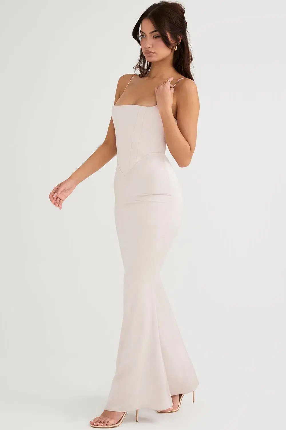 House of CB Olivette Corset Dress Blush Size 10 photo 2