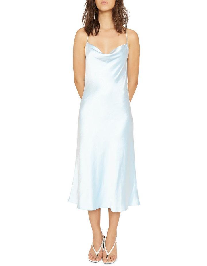 Third Form Cross Back Cowl Bias Slip Dress Powder Blue Size 10 photo 2