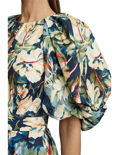 Acler Harlow Dress in Moody Floral Size AU 12 photo 2