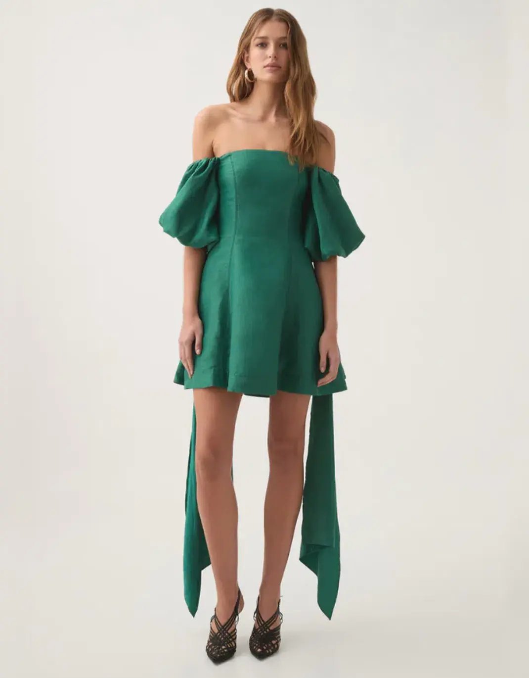 Aje Incarnation Mini Dress Emerald Size 16 photo 4