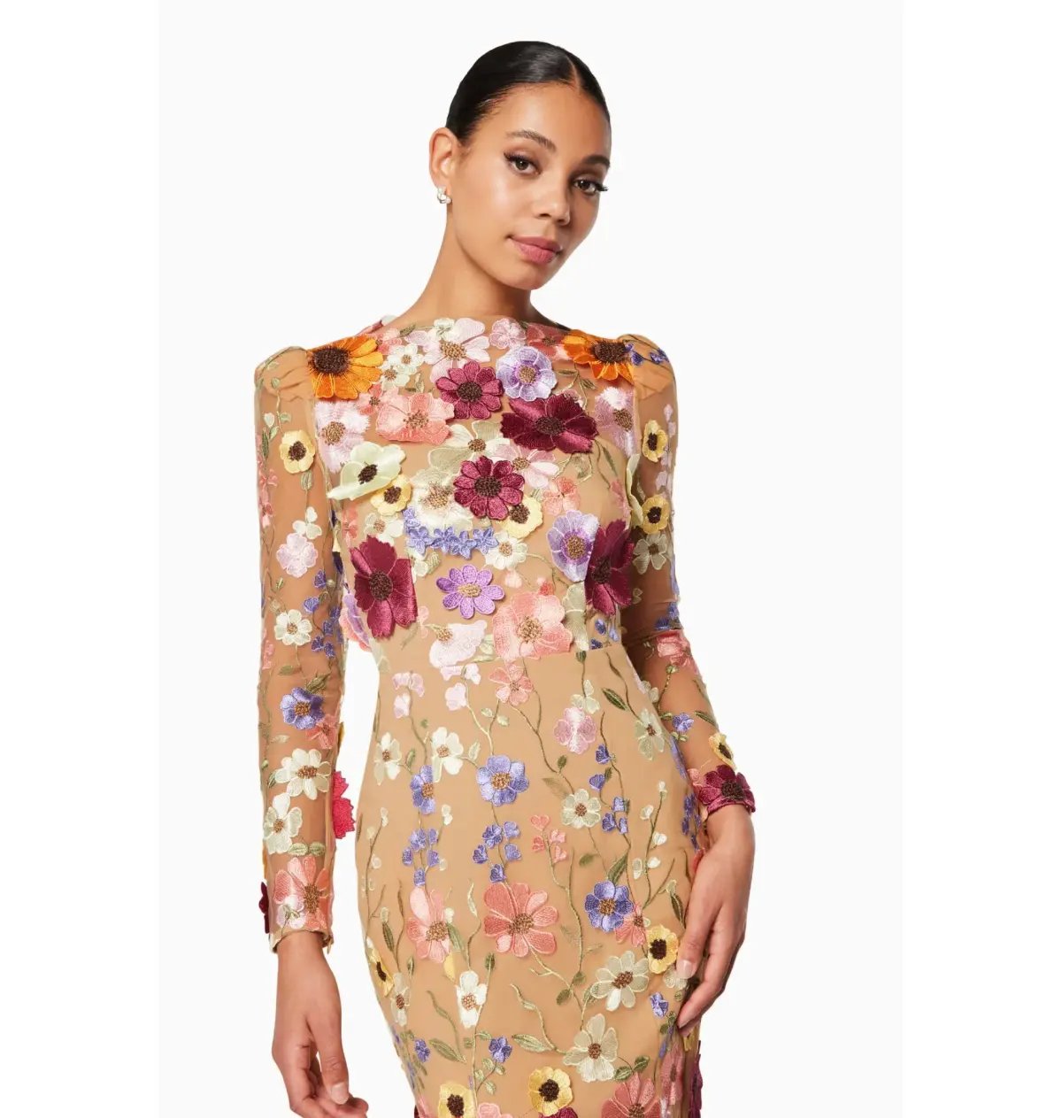 Elliatt Shannon 3D Gown Floral Size AU 14 photo 3