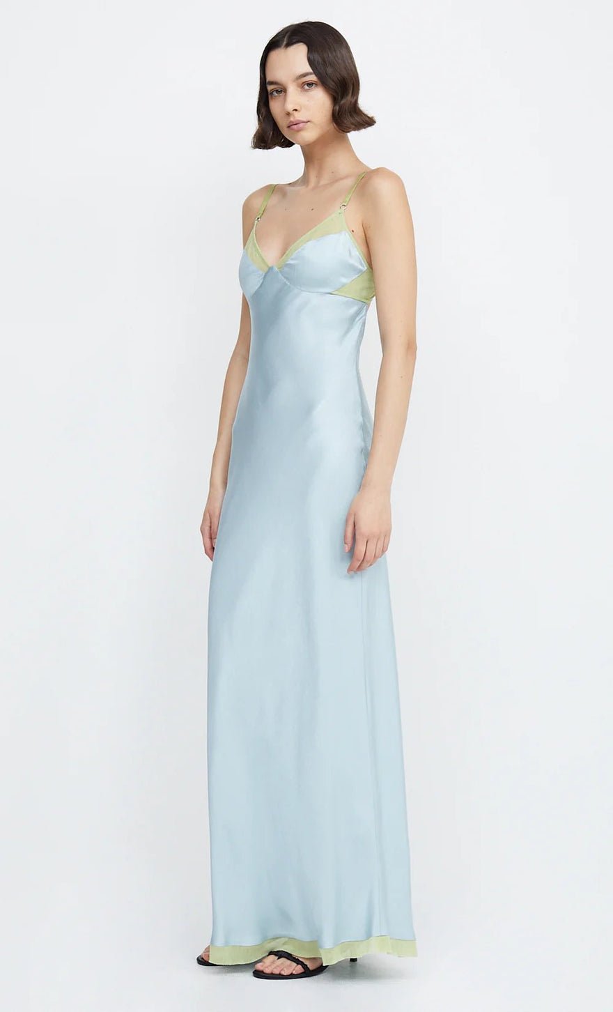 Bec & Bridge Joelle Maxi Dress - Cloud Blue/pear photo 3
